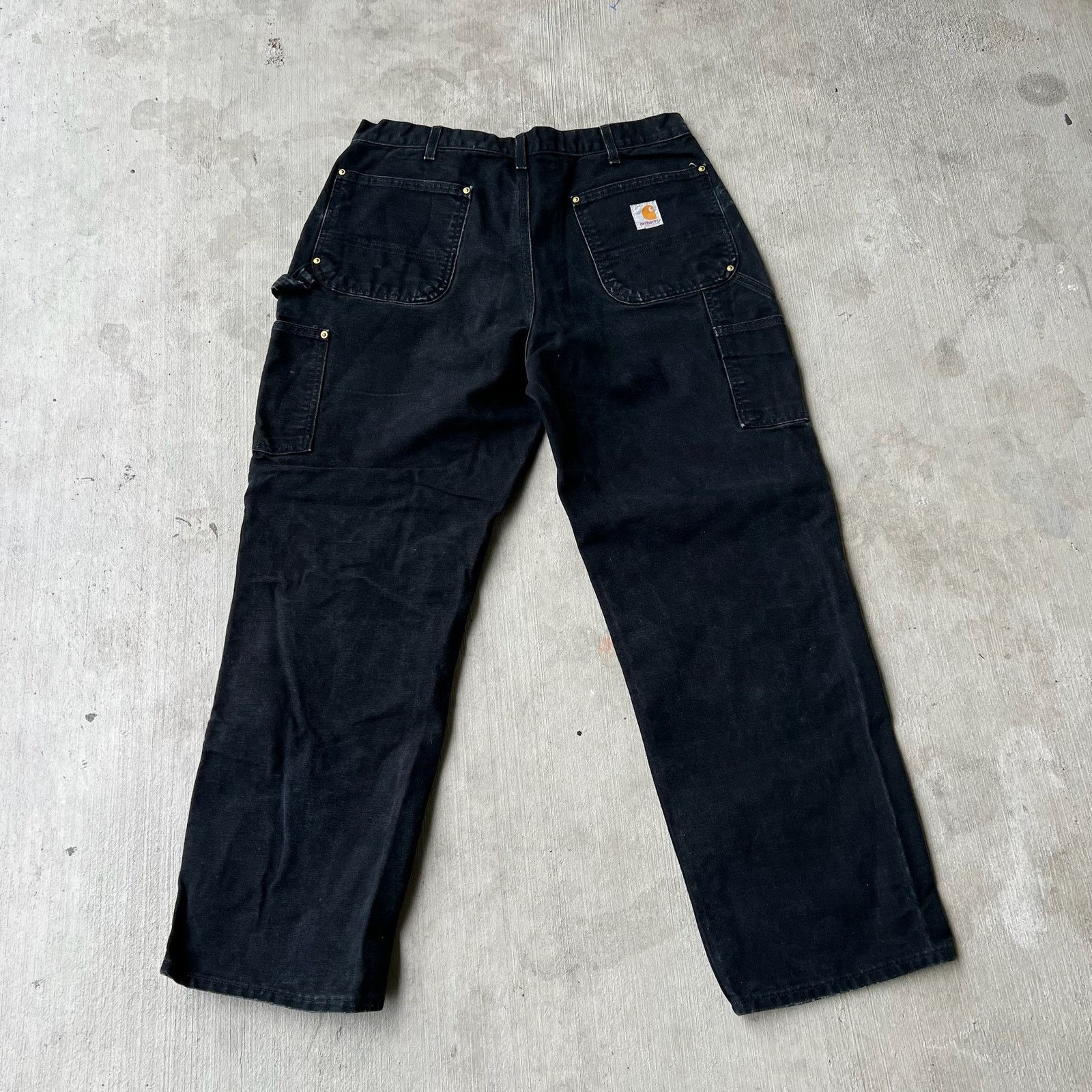 Carhartt × Vintage Carhartt black double knee work wear carpenter pants Size US 33 - 5 Thumbnail