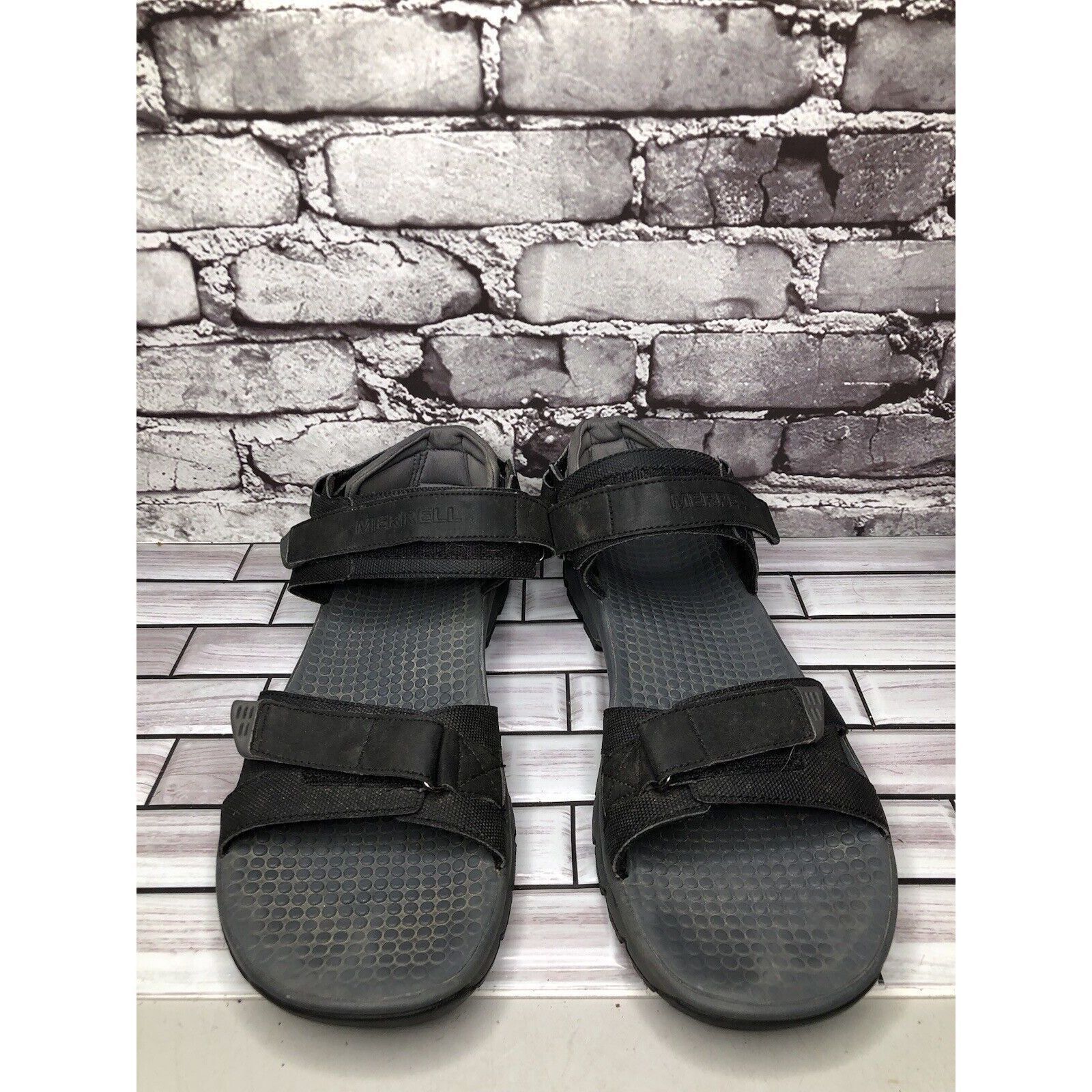 Merrell Merrell Black Synthetic Hiking AnkleStrap Performance Sandal Size US 14 / EU 47 - 18 Thumbnail
