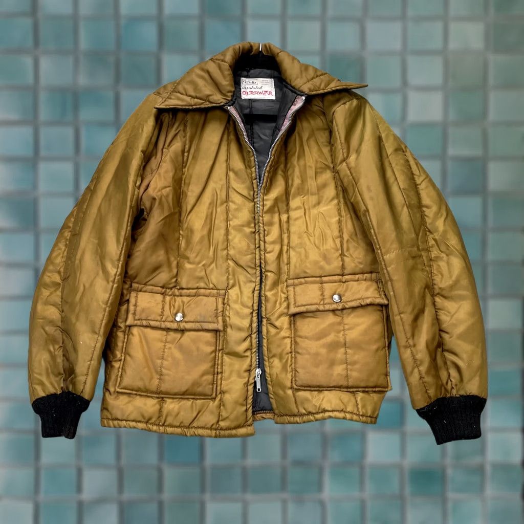 Walls VINTAGE Walls Jacket Mens Large Brown Parka Coat Insulated Full Zip Made USA Jacket Size US L / EU 52-54 / 3 - 1 Thumbnail