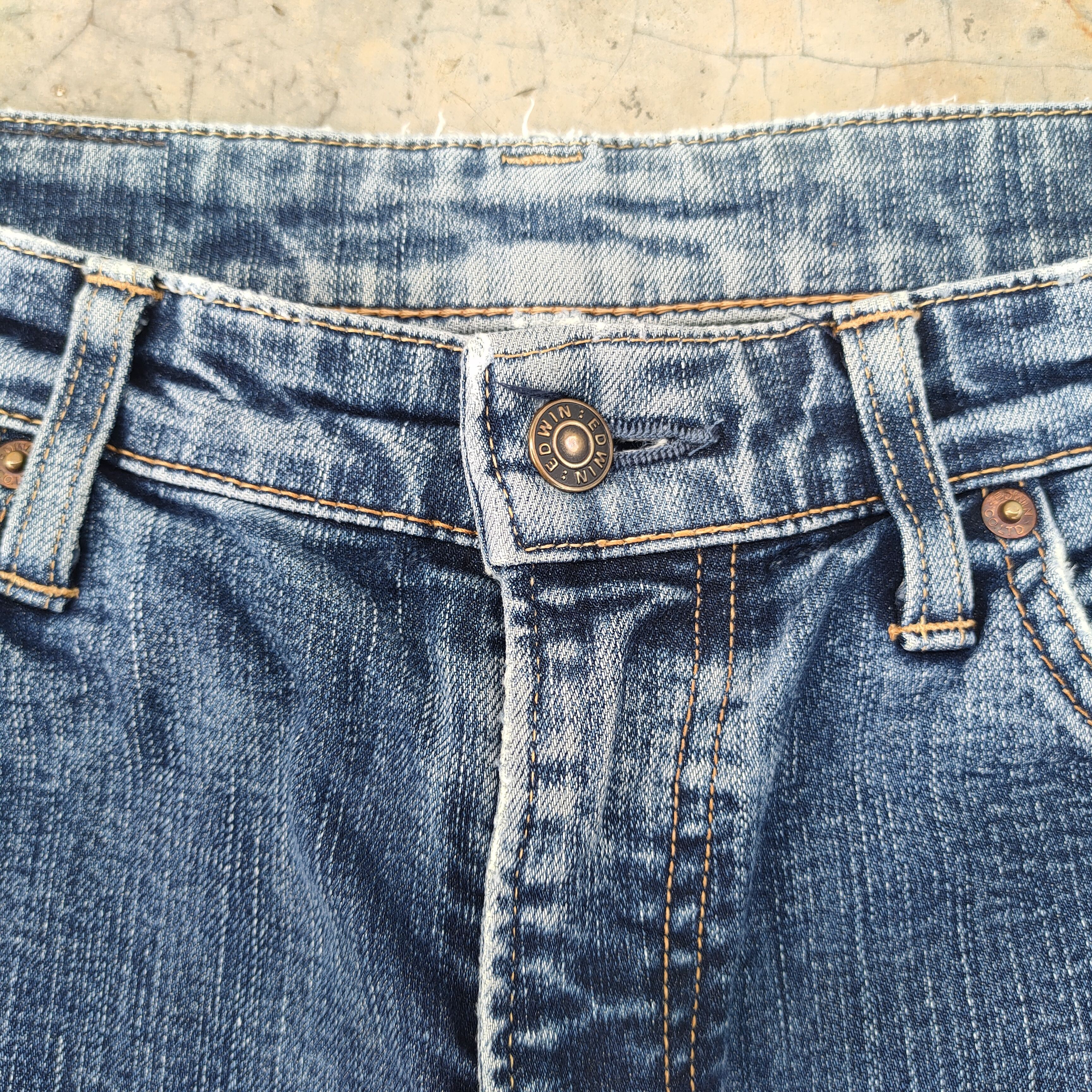 Edwin × Jean × Vintage VINTAGE EDWIN FADED JEANS DENIM PANTS Size US 32 / EU 48 - 5 Thumbnail