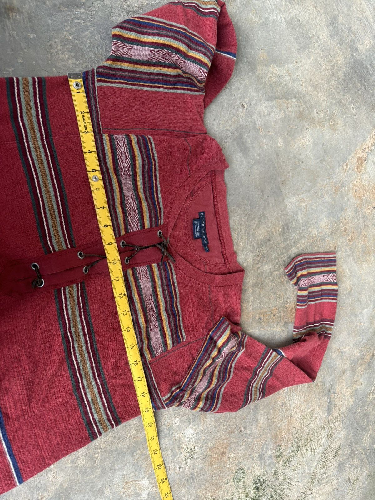 Polo Ralph Lauren Ralph Lauren Laced Stripe Longsleeve Size US M / EU 48-50 / 2 - 7 Thumbnail