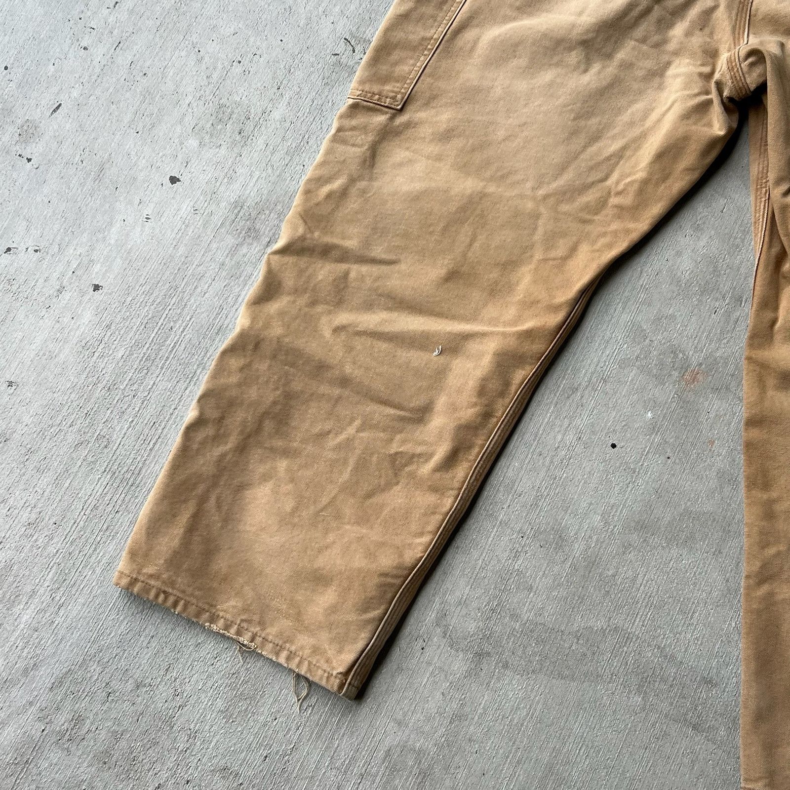 Carhartt × Vintage Carhartt faded brown double knee work wear carpenter pants Size US 37 - 10 Thumbnail
