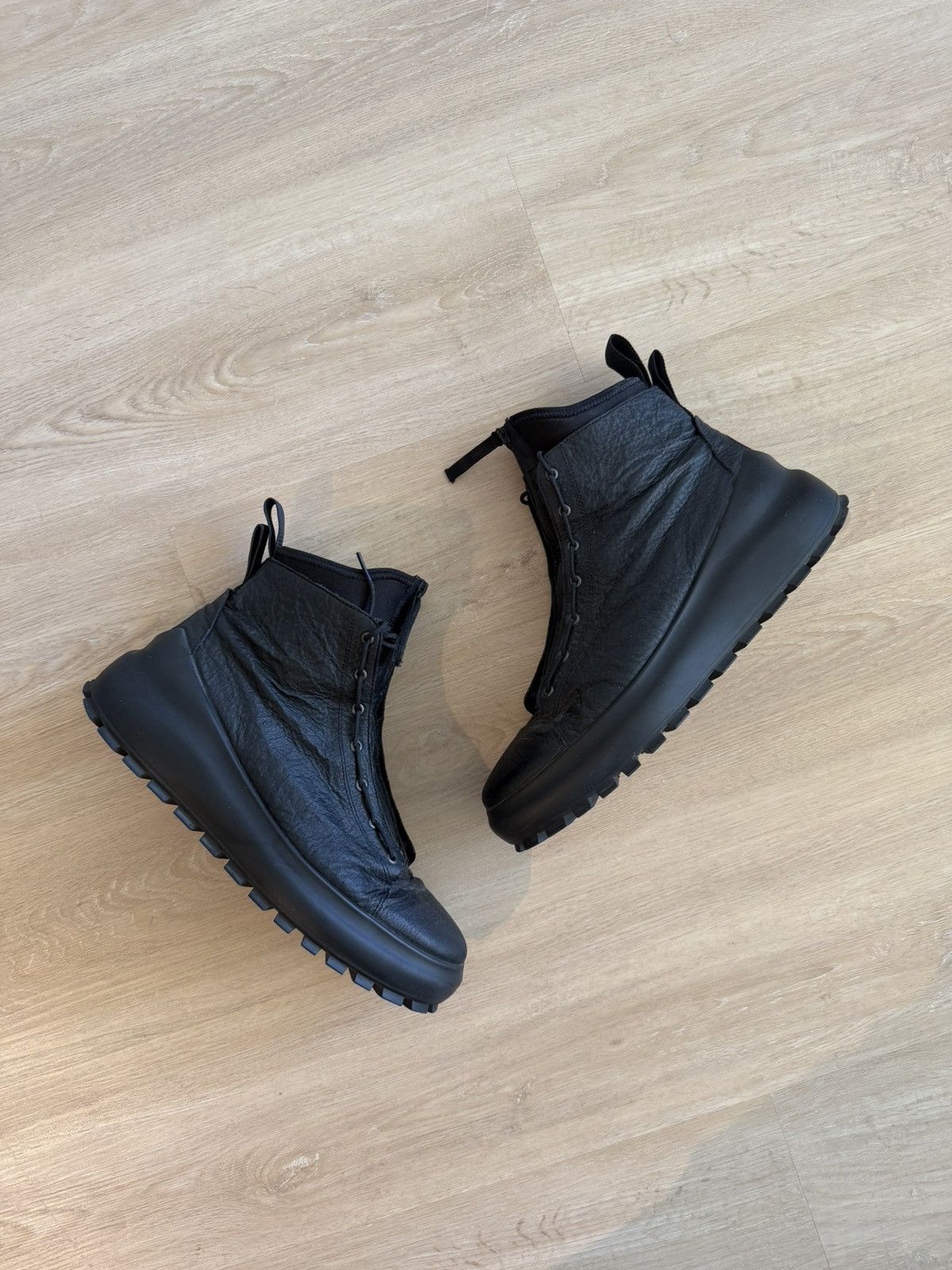 Stone Island Stone Island Leather Military Boot Size US 12 / EU 45 - 1 Thumbnail