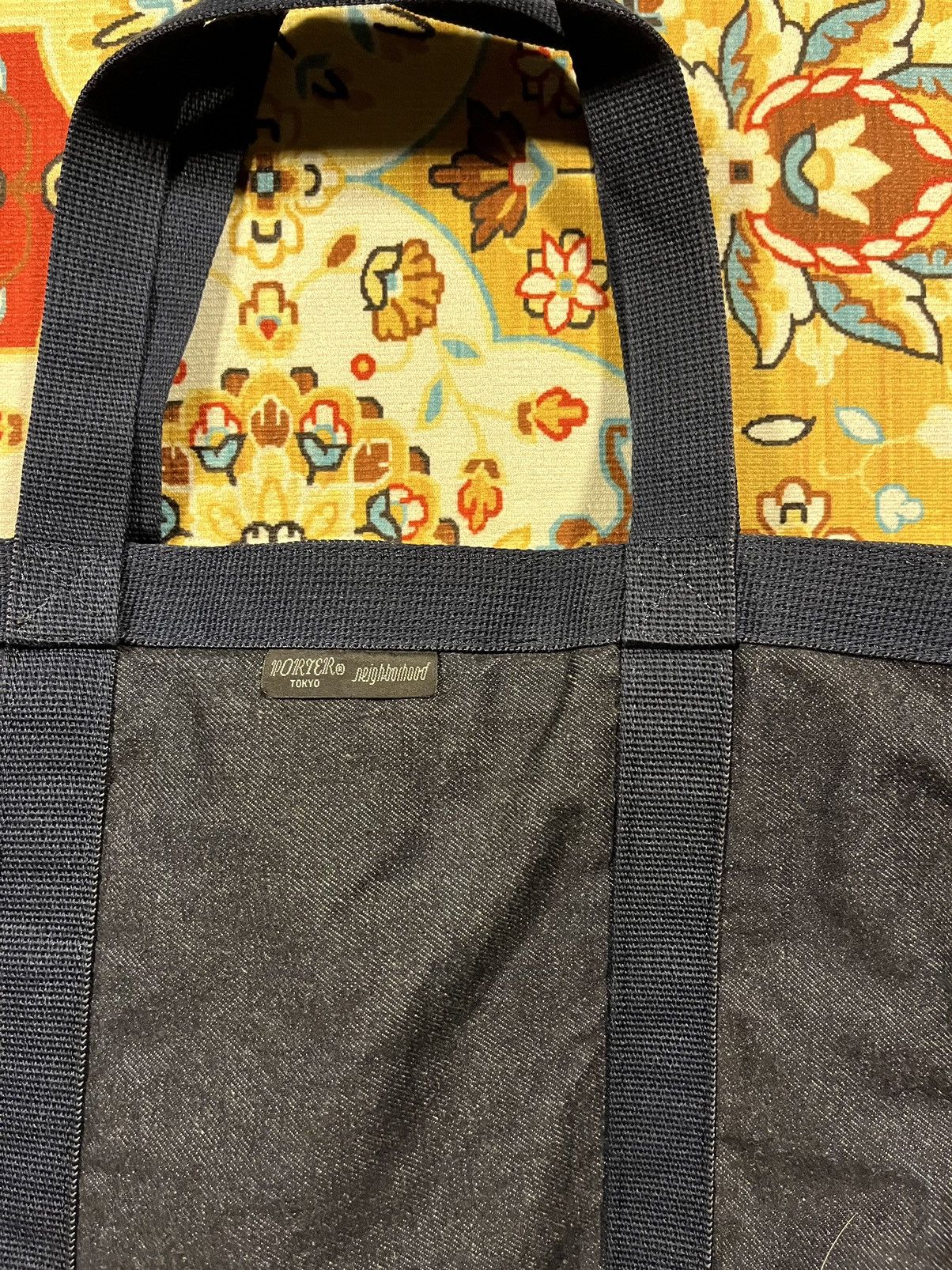 Neighborhood × Porter Porter X Neighborhood — Indigo Denim Tote Bag Size ONE SIZE - 5 Thumbnail