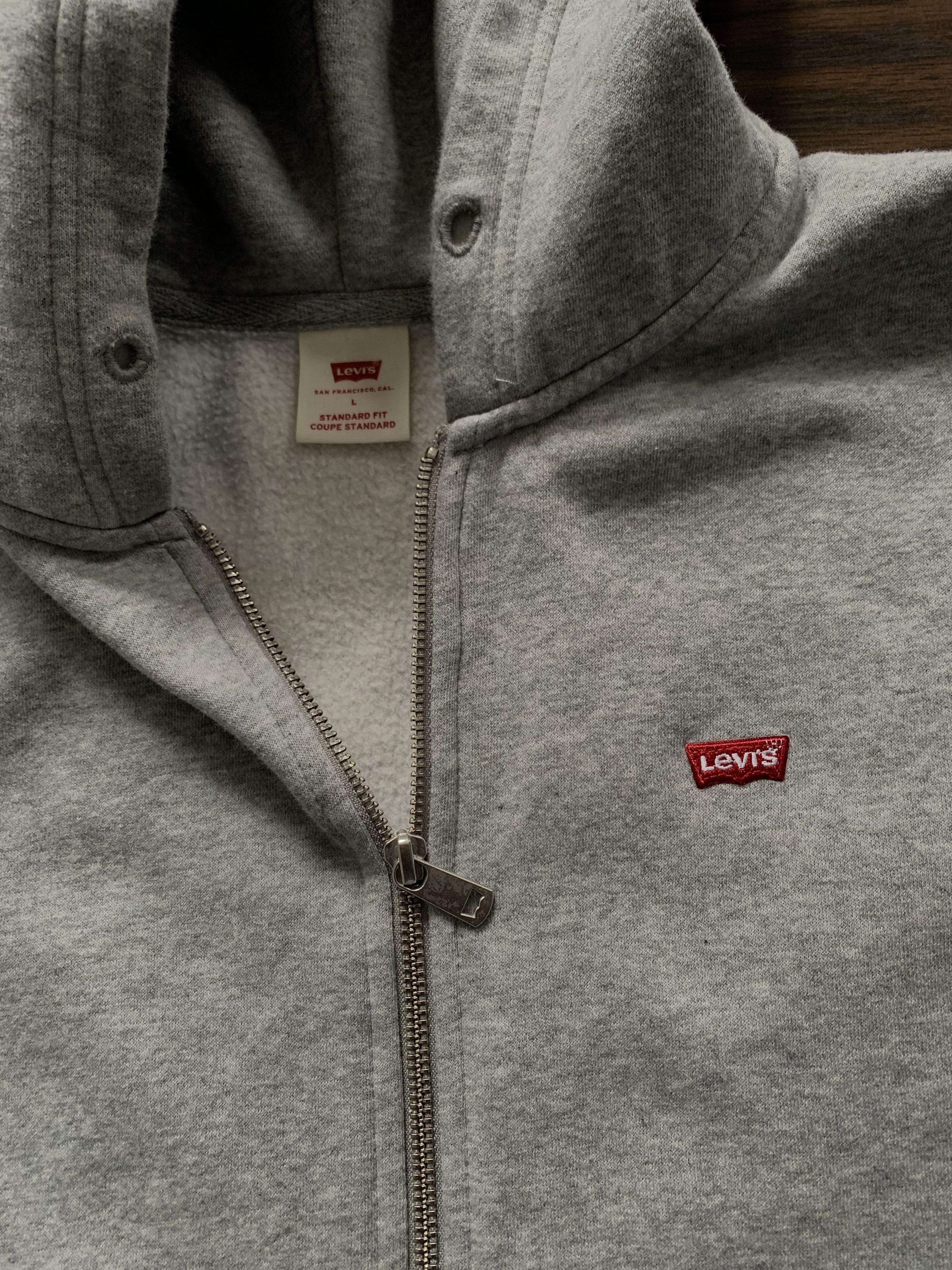 Levi's Levi’s Zip Up Hoodie Grey Essential Sweatshirt Small Logo Size US L / EU 52-54 / 3 - 2 Thumbnail