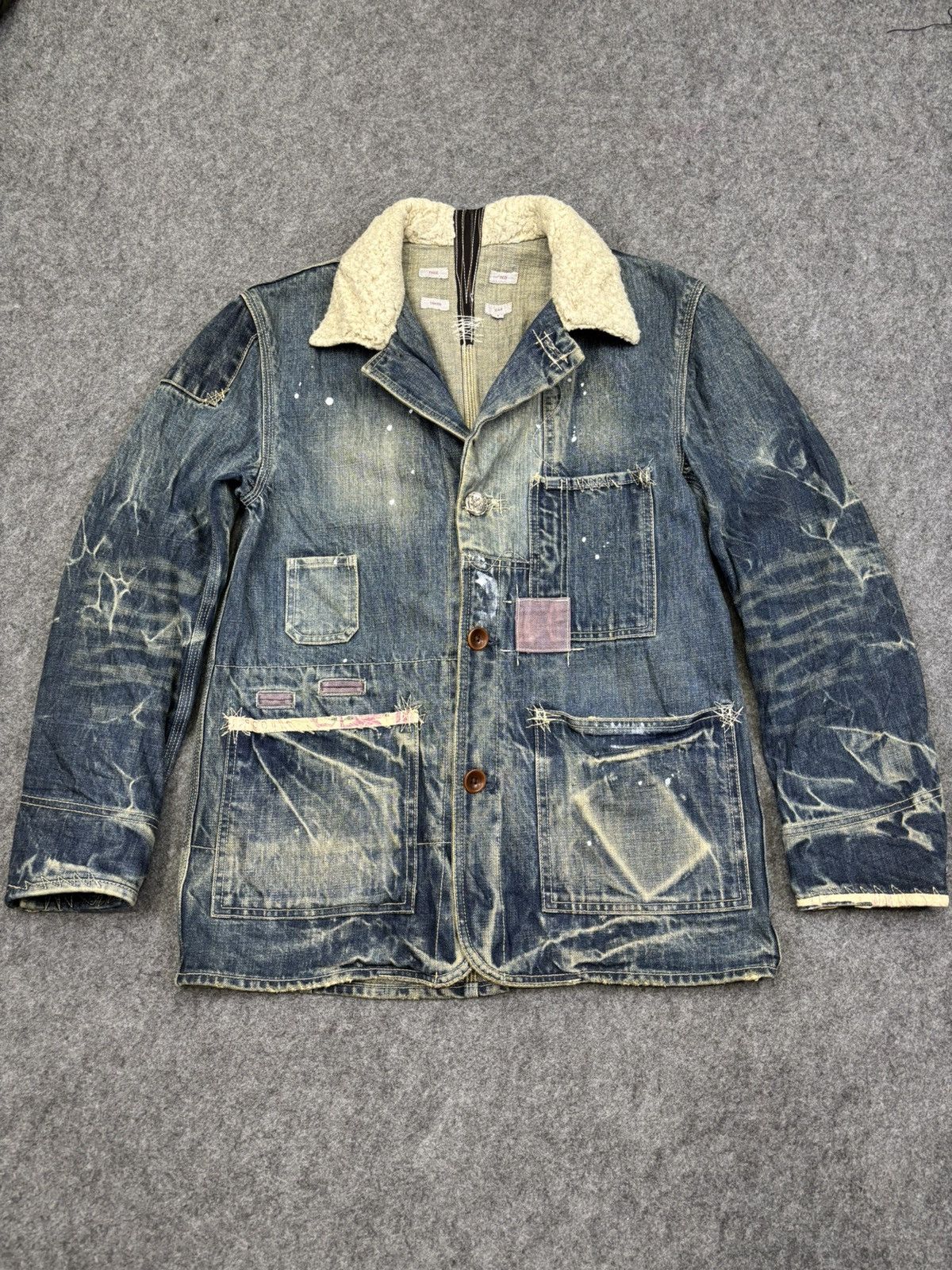 Paul Smith 💥Old Man Style💥Full Denim Charecter Chore Jacket F775 Size US S / EU 44-46 / 1 - 21 Thumbnail