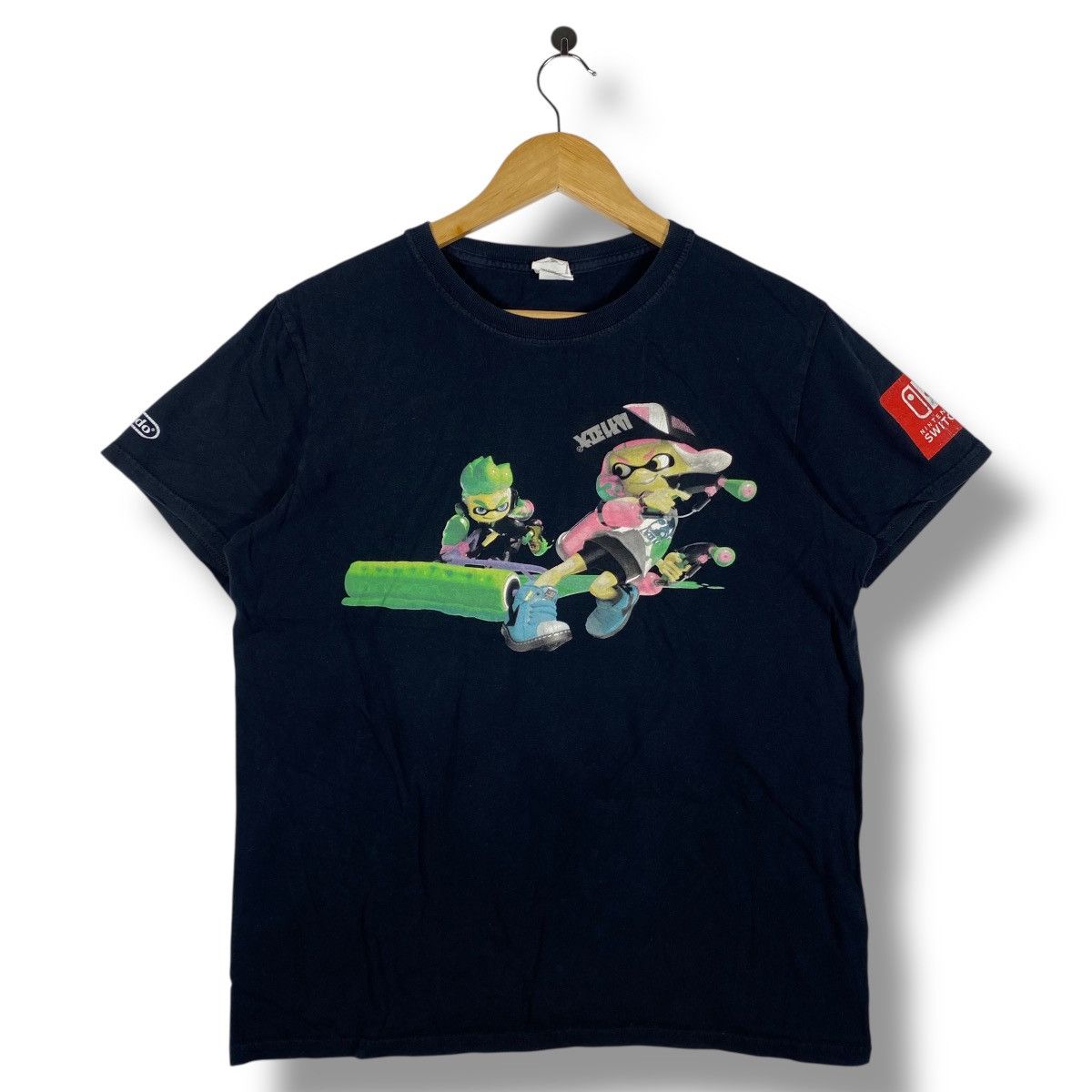 Nintendo × Vintage Vintage SPLATOON 2 Nintendo Switch Graphic Game Tee Shirt Size US M / EU 48-50 / 2 - 1 Thumbnail