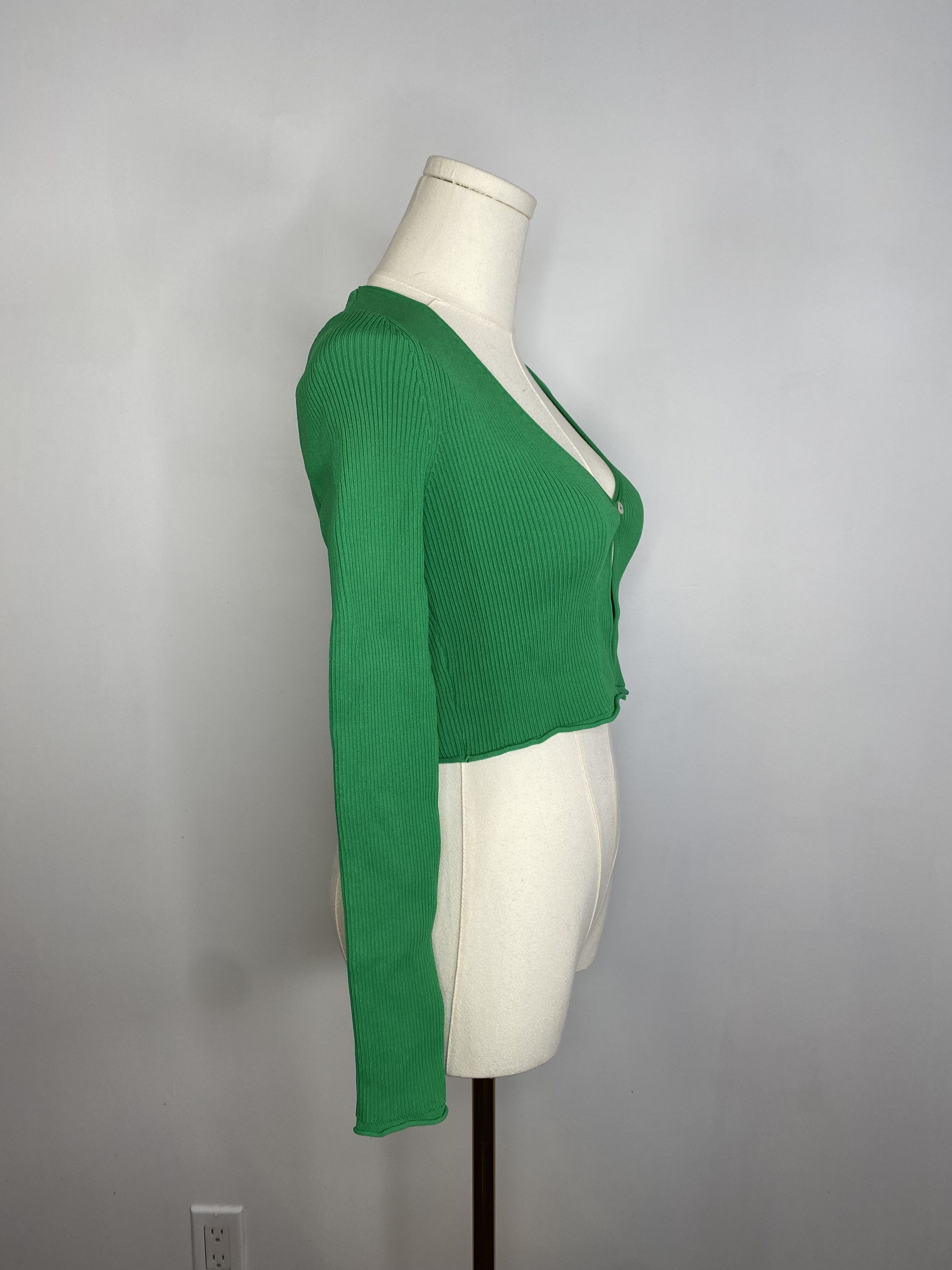 Zara Zara - Green Knit Cardigan Size S / US 4 / IT 40 - 5 Thumbnail