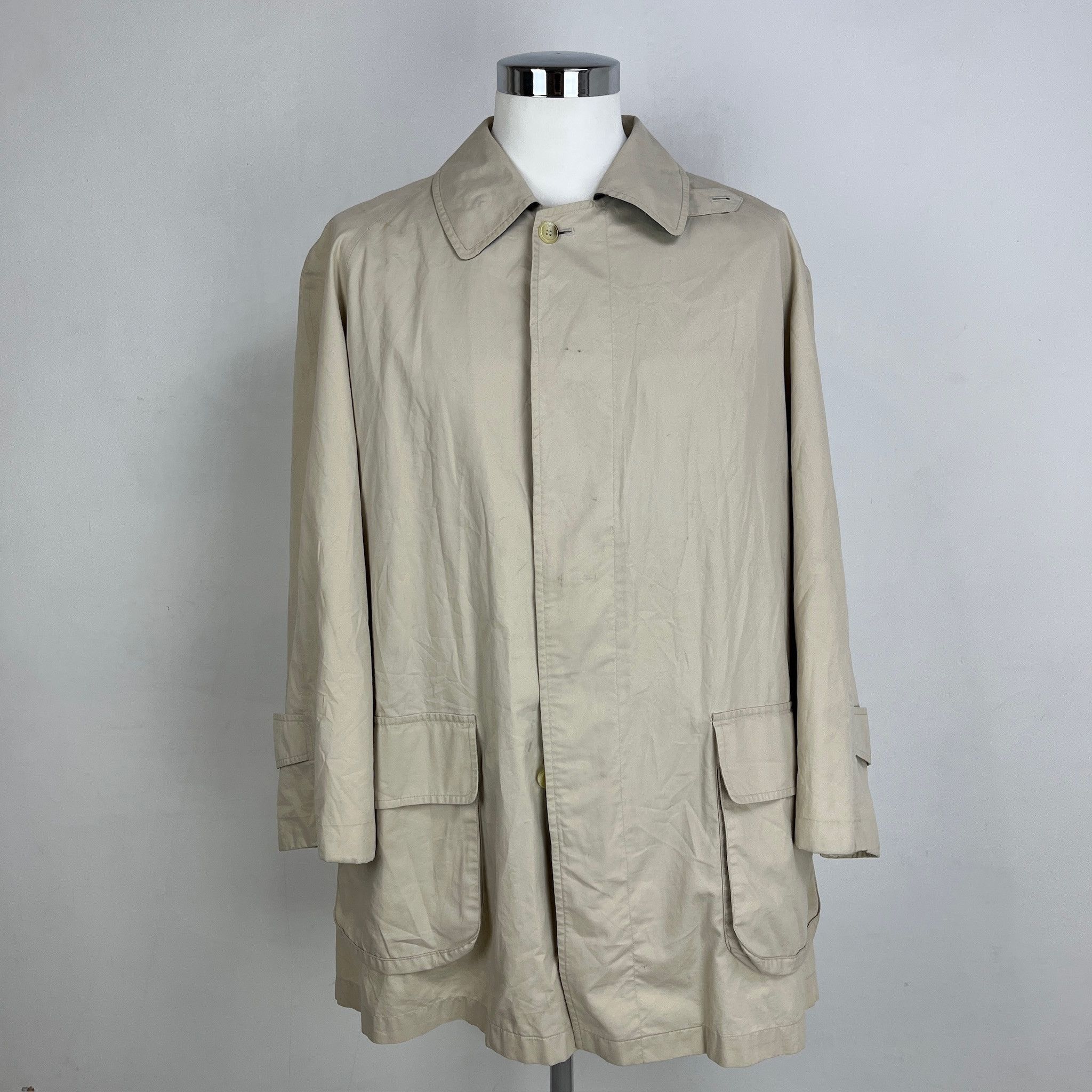 Burberry Trench Burberrys Cotone Anni '90 – 52 IT Size US L / EU 52-54 / 3 - 1 Thumbnail