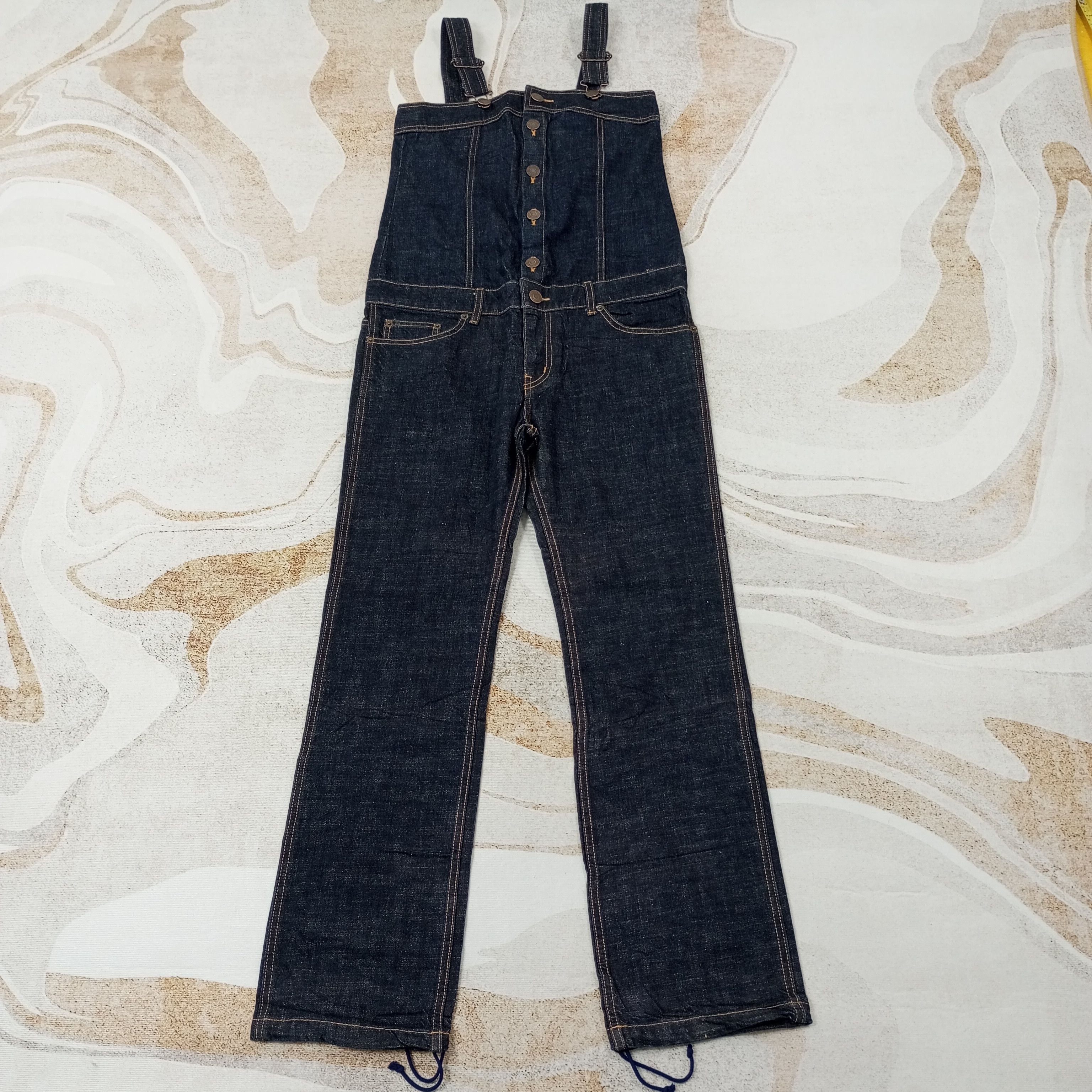 X-Girl Streetwear Overall Jeans c235n13
