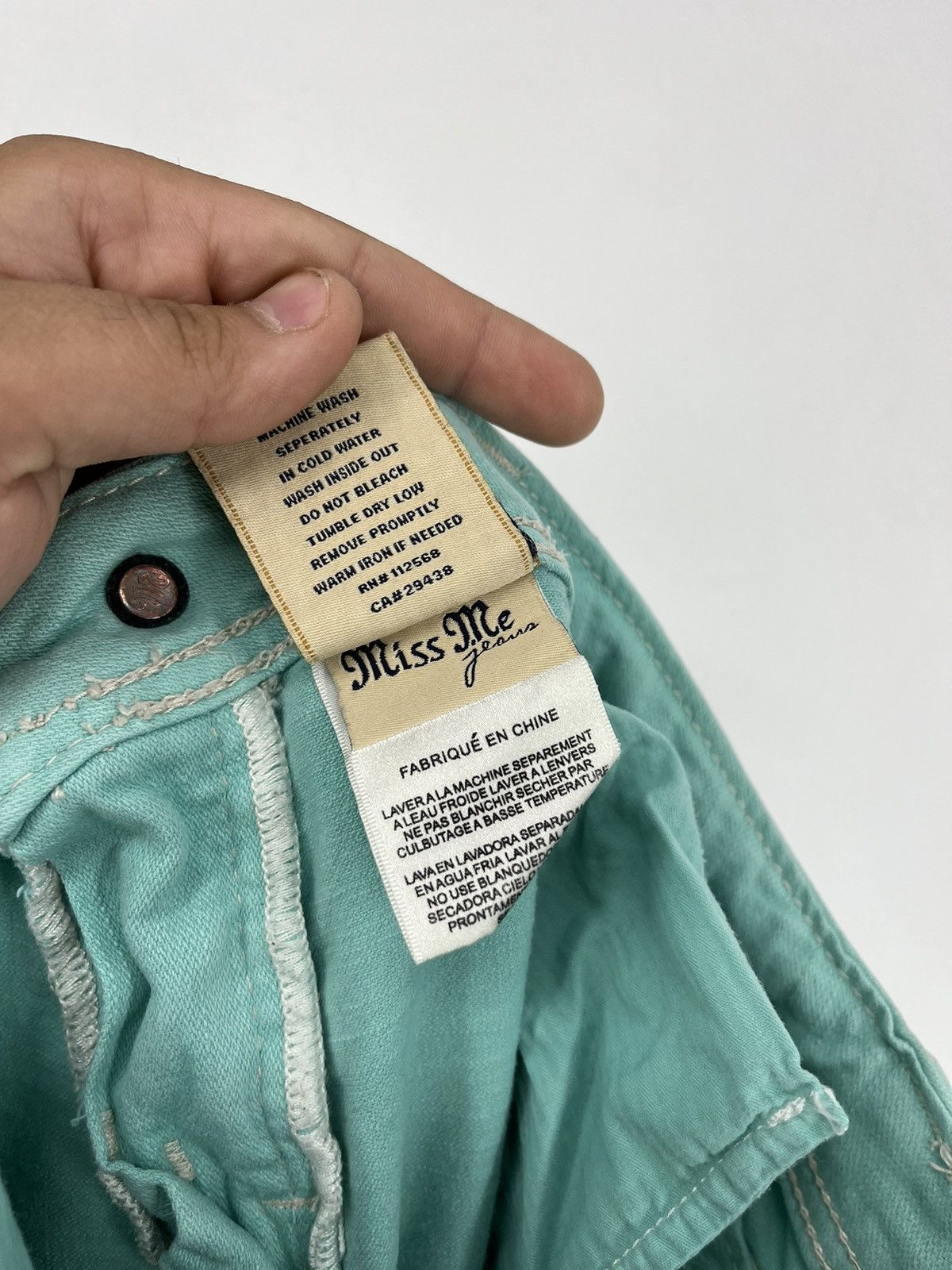Japanese Brand × Miss Me Miss Me Easy cropped Jeans Women's Size 30 Blue Denim Size 30" / US 8 / IT 44 - 12 Thumbnail
