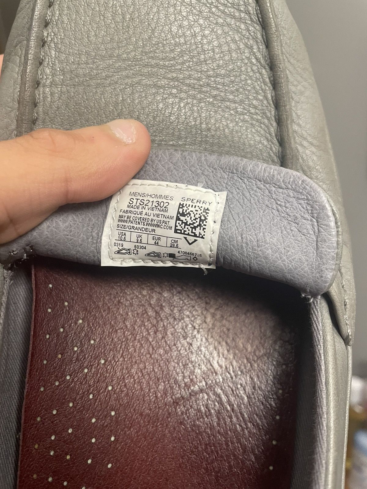 Sperry Gray loafers with red asccents Size US 10.5 / EU 43-44 - 6 Thumbnail