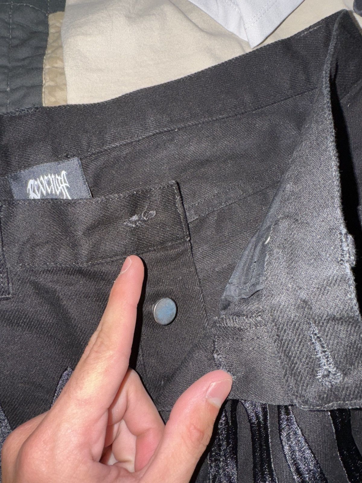 Revenge Revenge embroidered denim jeans Size US 31 - 7 Thumbnail