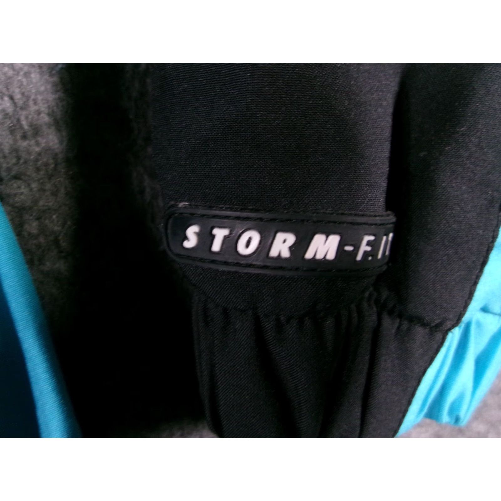Nike VINTAGE Nike Storm-FIT Jacket Women L Water Resistant Black Teal Reflective Windbreaker Size L / US 10 / IT 46 - 4 Thumbnail