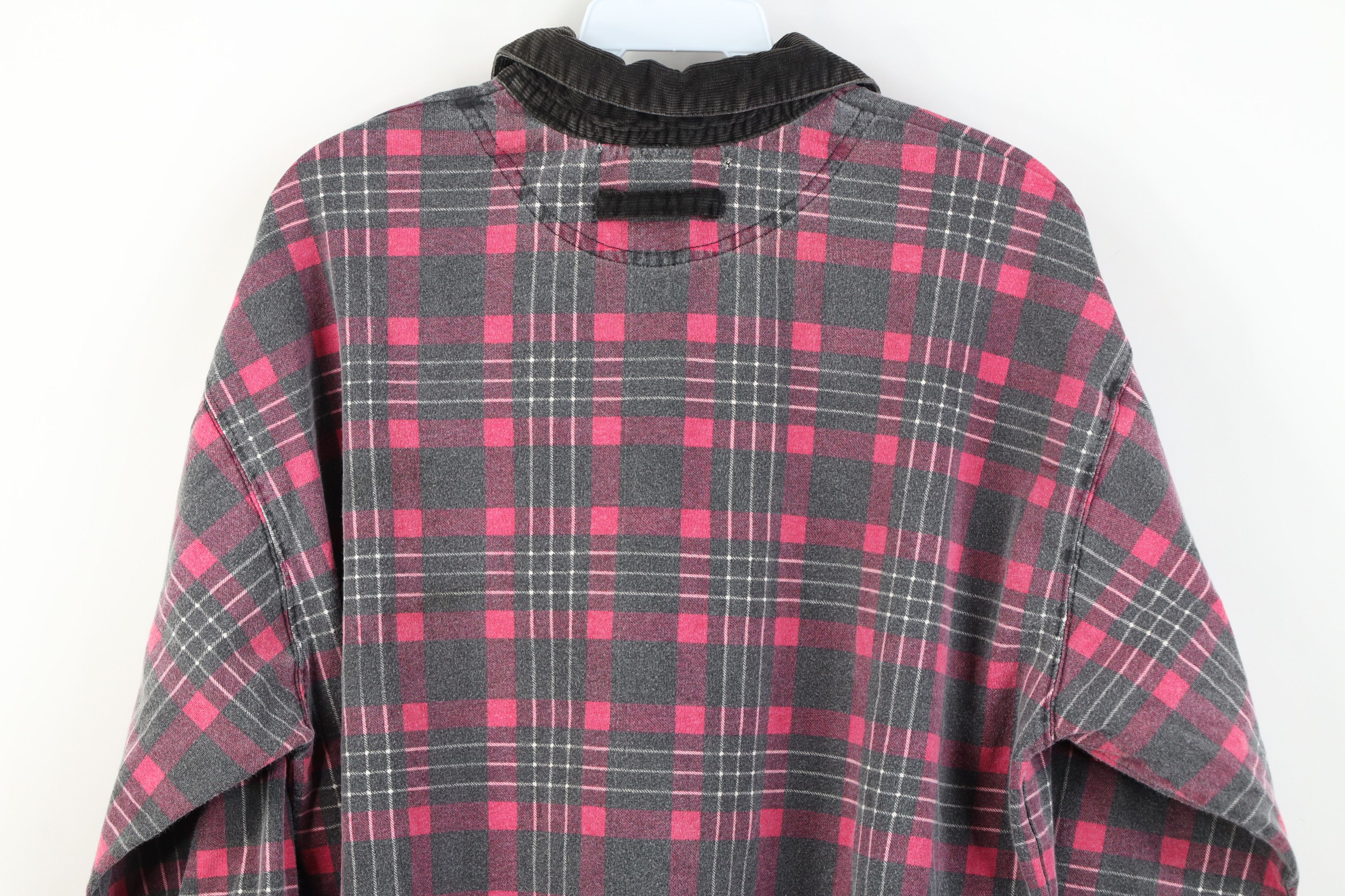 Vintage Vintage 90s Streetwear Collar Long Sleeve Rugby Polo Plaid Size XL / US 12-14 / IT 48-50 - 13 Thumbnail