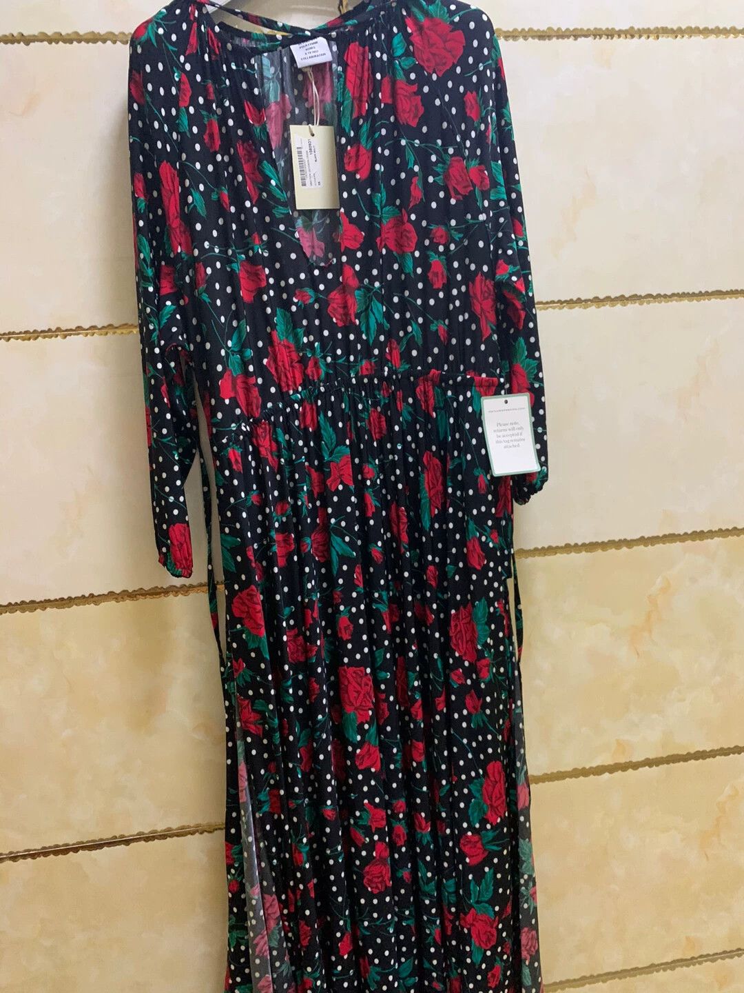 Vetements Vetements 2017 Floral Polka Dot Dress - dmc Size S / US 4 / IT 40 - 1 Thumbnail