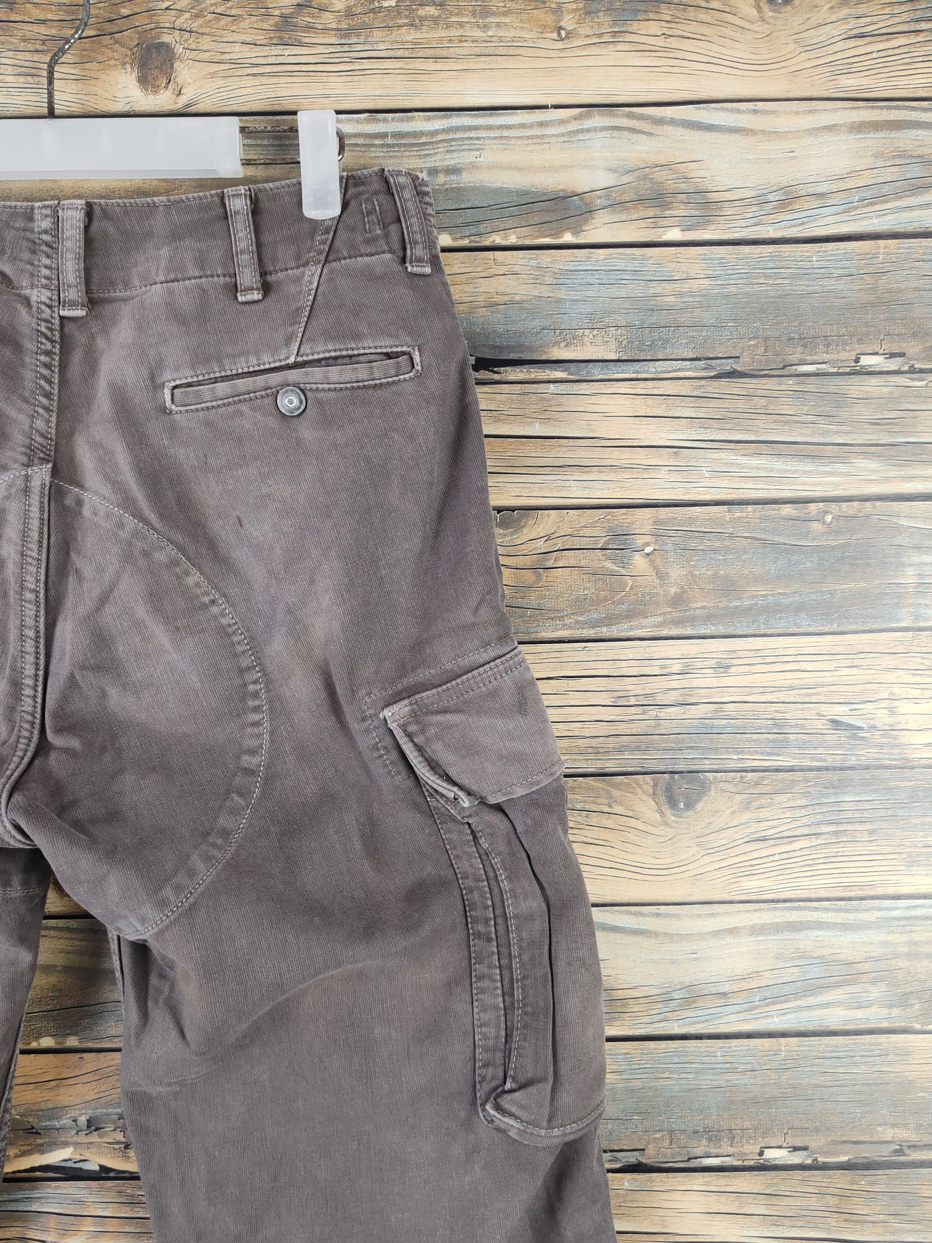Johnbull DL John Bull Brown Faded Multipocket Cargo Pants #1955 Size US 31 - 10 Thumbnail