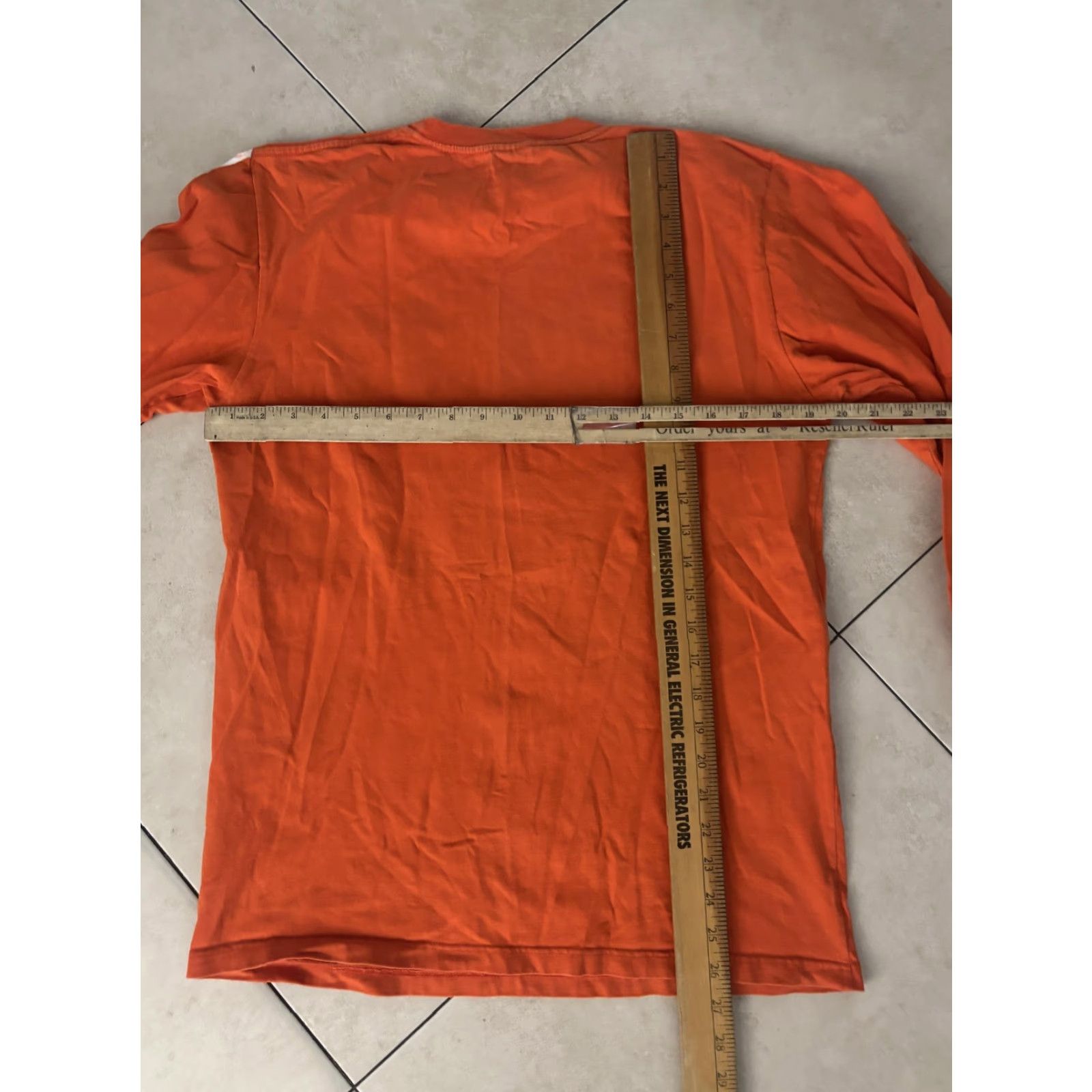 Polo Ralph Lauren VTG Polo Ralph Lauren Shirt Mens S Orange Long Sleeve P Logo Stripe Graphic Tee Size US S / EU 44-46 / 1 - 6 Thumbnail