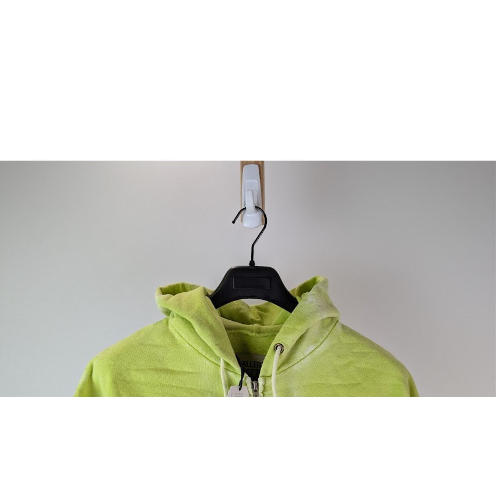 Gallery Dept. o1rshd1 French Logo Zip Up Hoodie in Lime Green XL Size US XL / EU 56 / 4 - 3 Thumbnail