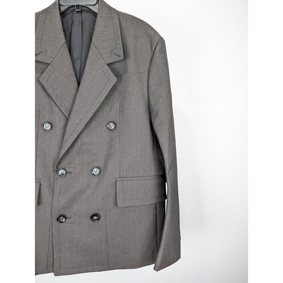 Bottega Veneta o1rshd1 Technical Wool Jacket in Brown/Grey/Black Size US L / EU 52-54 / 3 - 4 Thumbnail