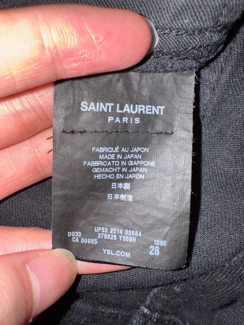 Saint Laurent Paris Saint Laurent Paris 15ss Show Denim Jeans with Destroyed F Size US 28 / EU 44 - 6 Thumbnail