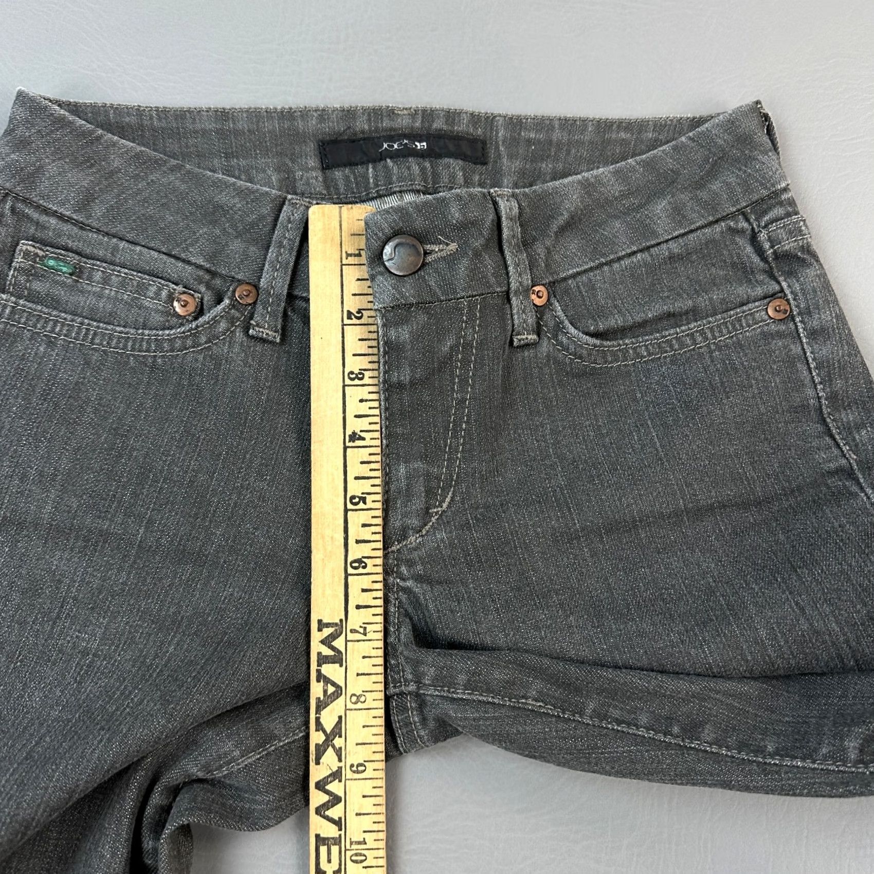 Vintage Joe's Jeans Women's 26 Bootcut Gray Denim 26x31 Mia Stretch USA Made Jeans Size 26" / US 2 / IT 38 - 5 Thumbnail