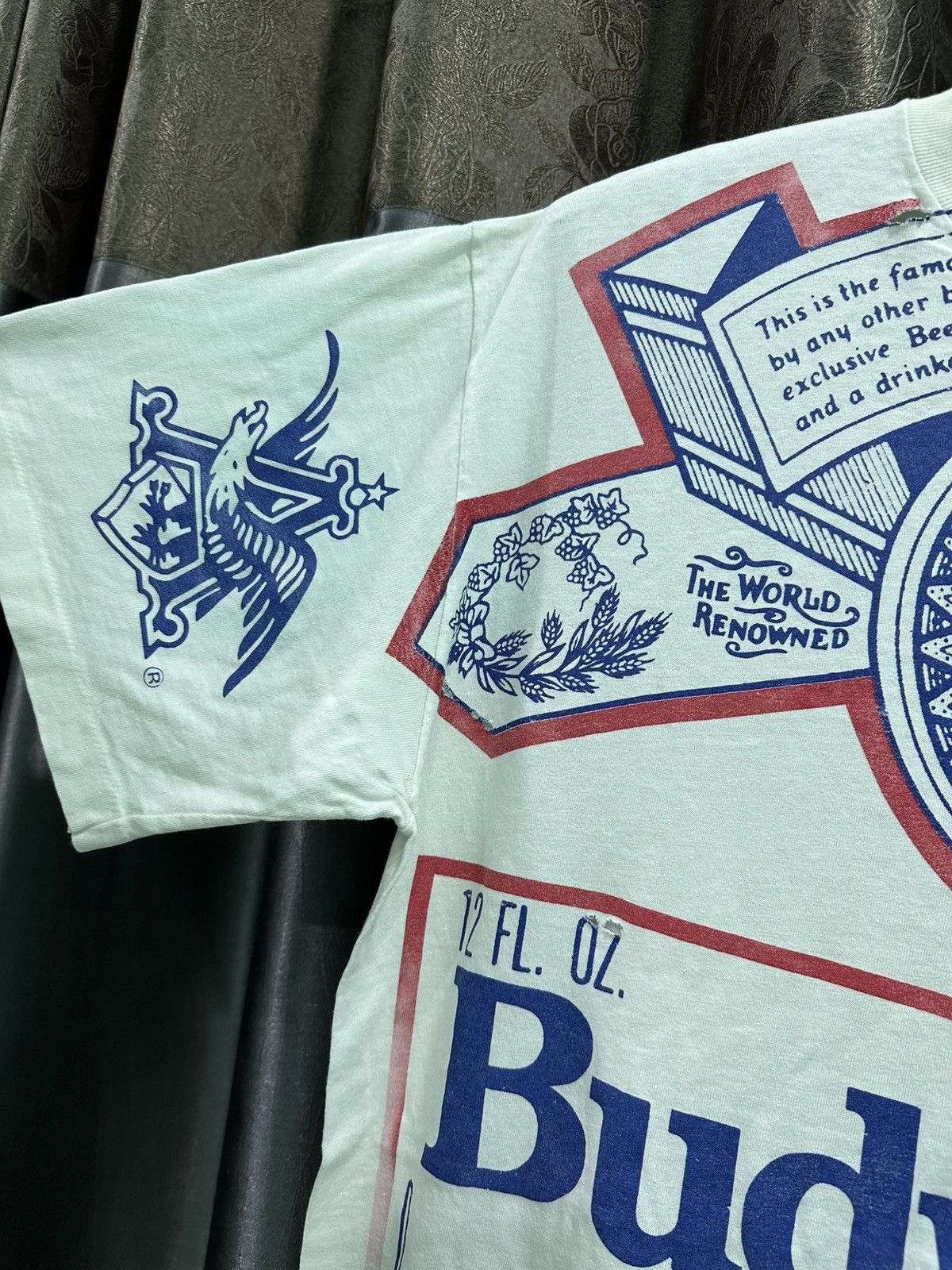 Budweiser Vintage White Budweiser "King of Beers" 1990s AOP Tee Size US XL / EU 56 / 4 - 5 Thumbnail