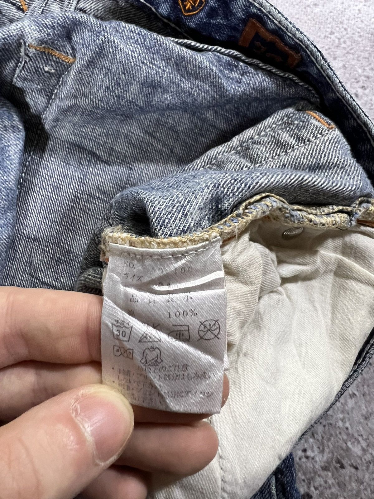 Flagstuff Vintage Choppers Style Y2K distressed faded pants Denim Size US 34 / EU 50 - 9 Thumbnail