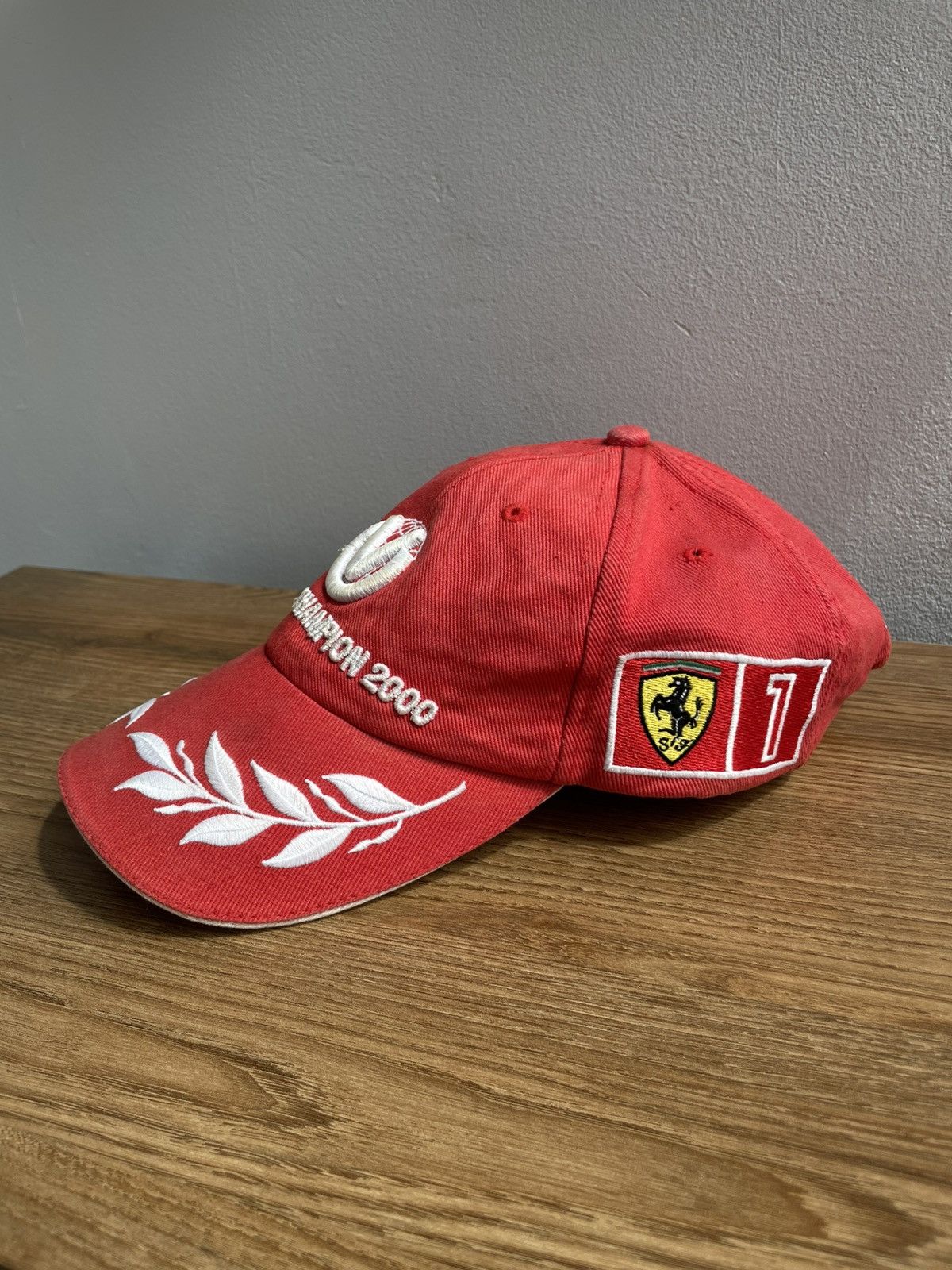 Ferrari × Formula 1 × Vintage RARE Vintage Michael Schumacher 2000 Ferrari Cap Hat F1 Size ONE SIZE - 3 Thumbnail
