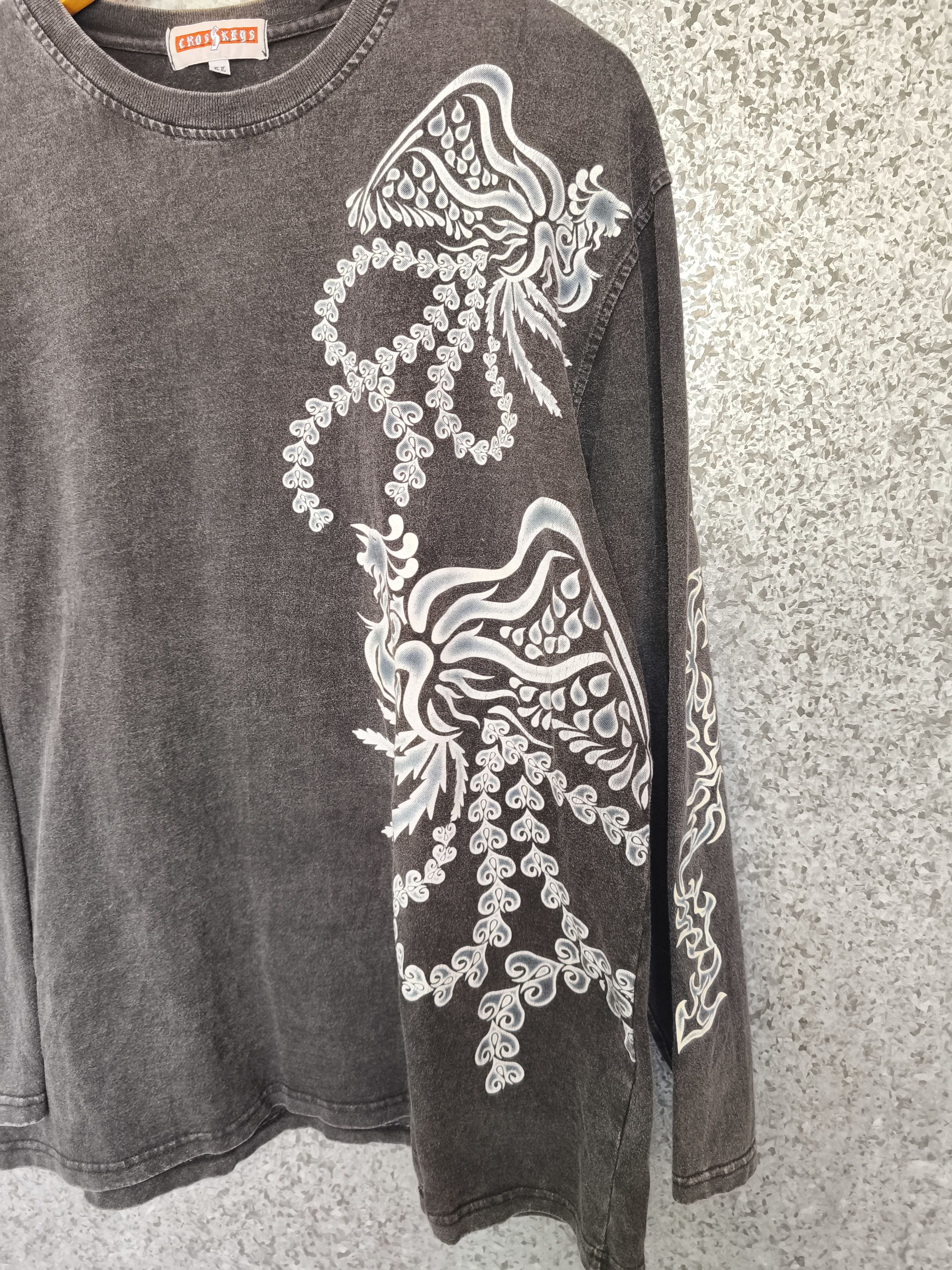 If Six Was Nine 🔥 Vintage Cross Keys t shirt LGB long sleeve sun faded Size US L / EU 52-54 / 3 - 2 Thumbnail