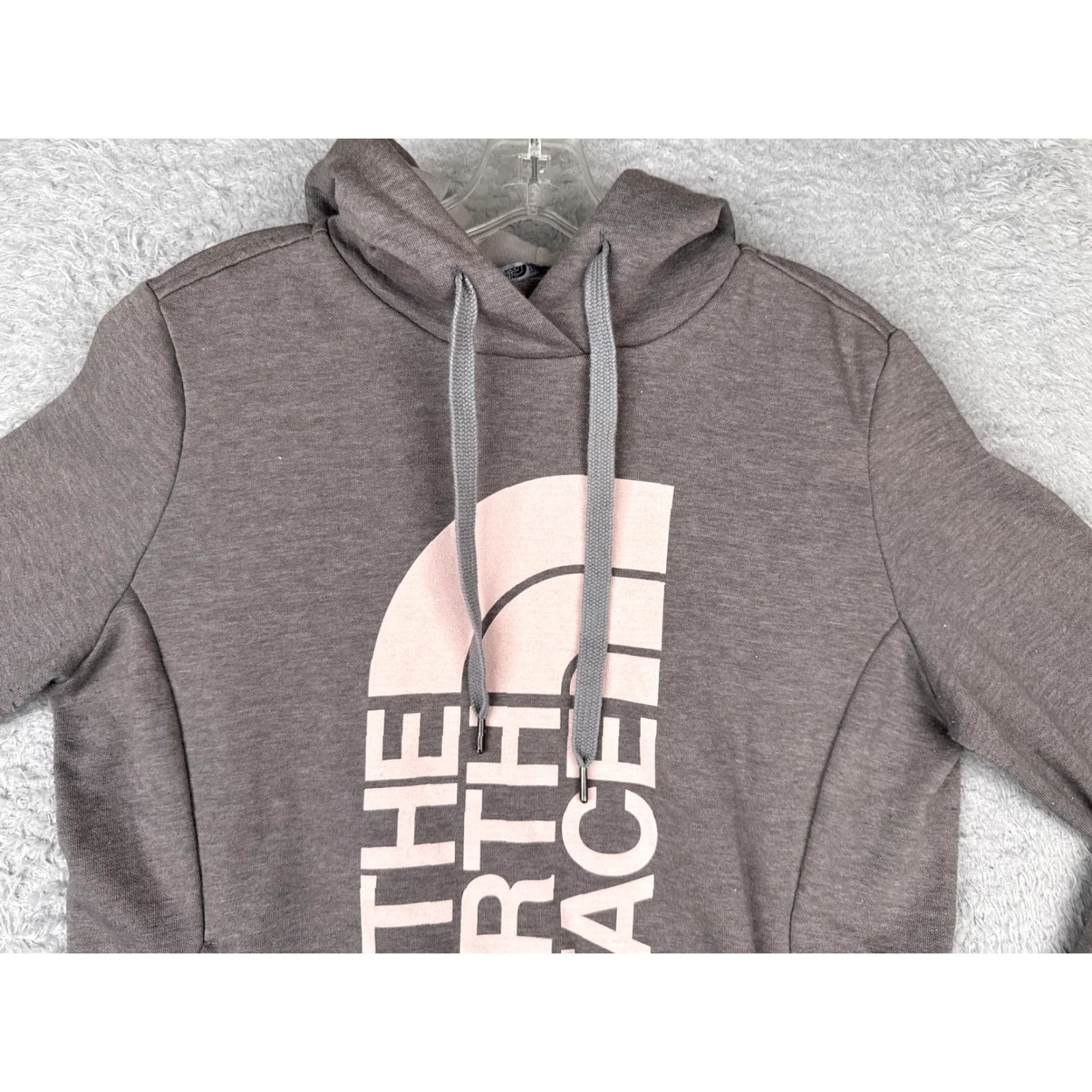 The North Face The North Face Hoodie Womens Medium Gray Pink Pullover Half Dome Logo Sweatshirt Size M / US 6-8 / IT 42-44 - 4 Thumbnail