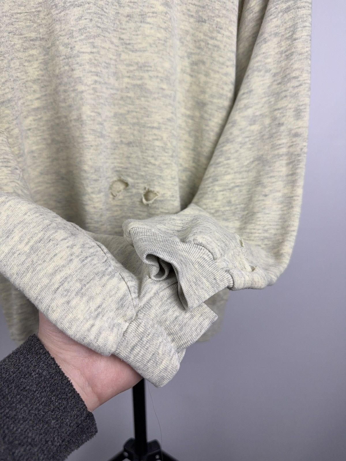 Japanese Brand Distressed Sweatshirt Switcher Grunge Crewneck Gray/Yellow Size US L / EU 52-54 / 3 - 17 Thumbnail