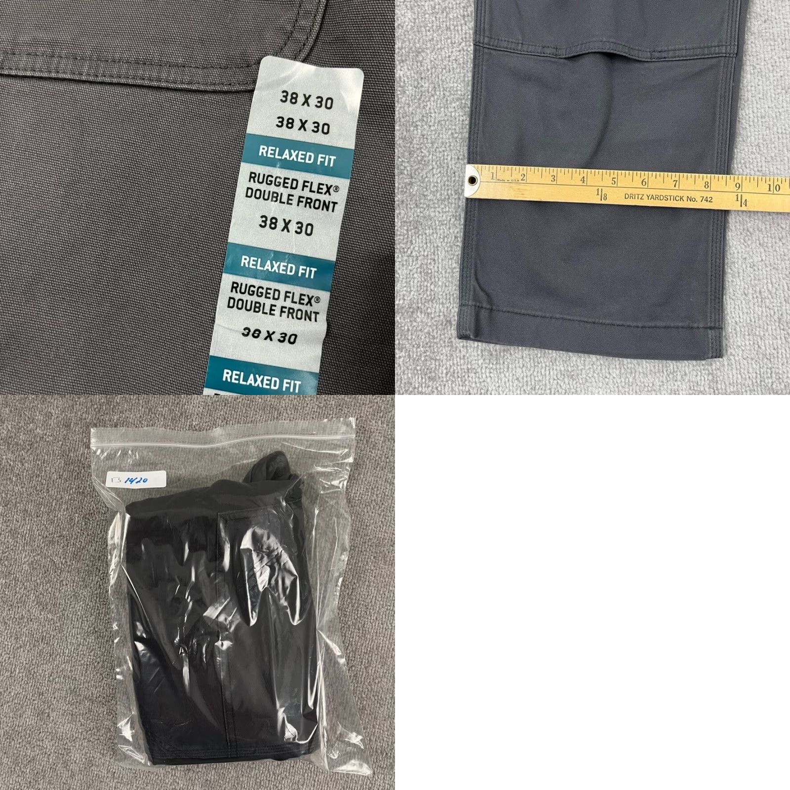 Carhartt Carhartt Rigby Double Front Pants Men's 38x30 Stretch Workwear Casual Gray Size US 38 / EU 54 - 8 Thumbnail
