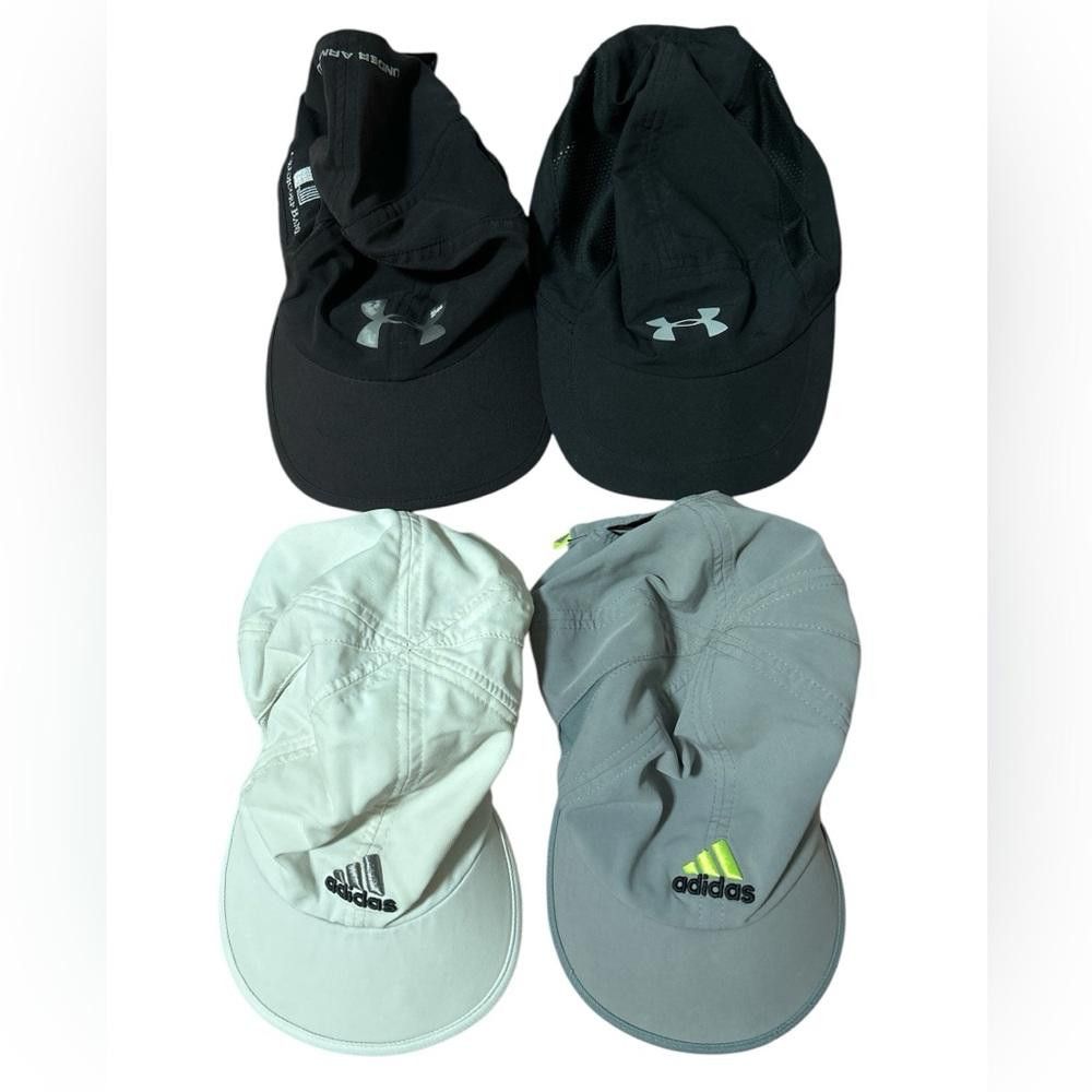 Adidas 4 Running Hats set - Adidas & Under Armour Size ONE SIZE - 1 Thumbnail
