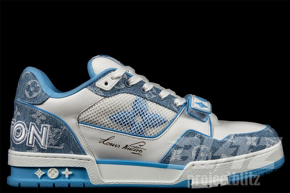 Louis Vuitton LOUIS VUITTON LV TRAINER SNEAKER MONOGRAM DENIM VIRGIL ABLOH Size US 10 / EU 43 - 1 Thumbnail