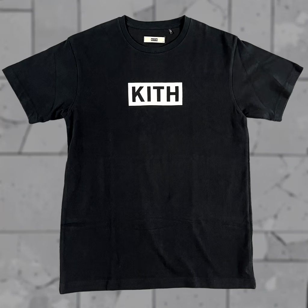 Kith Kith Begonia Floral Serif Logo Tee Nocturnal Small | Grailed