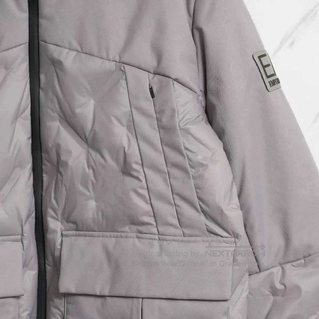 Emporio Armani EA7 Men's Patchwork Hooded Cotton Jacket. Size US M / EU 48-50 / 2 - 3 Thumbnail