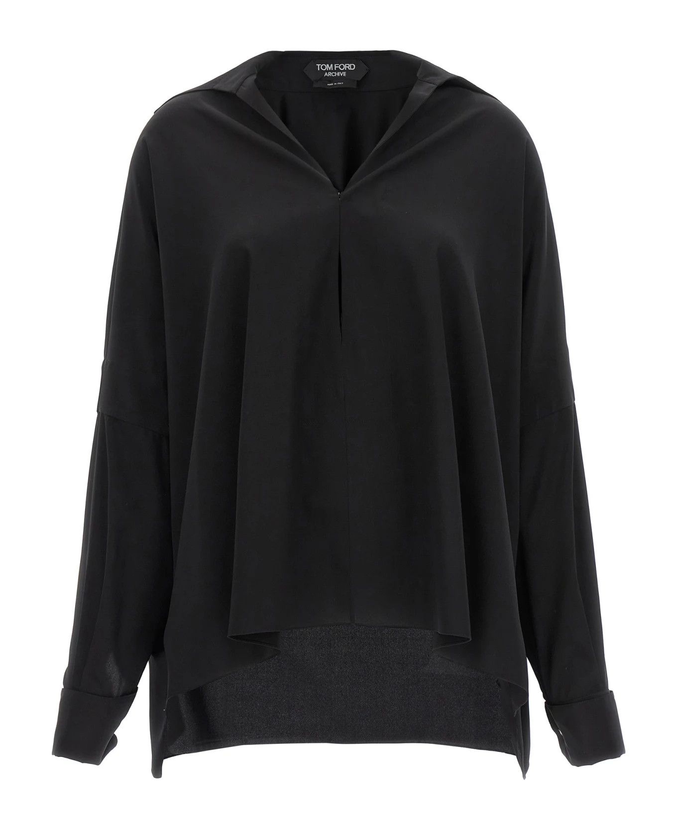 Tom Ford o1y0226 Silk Blouse in Black Size XS / US 0-2 / IT 36-38 - 1 Thumbnail
