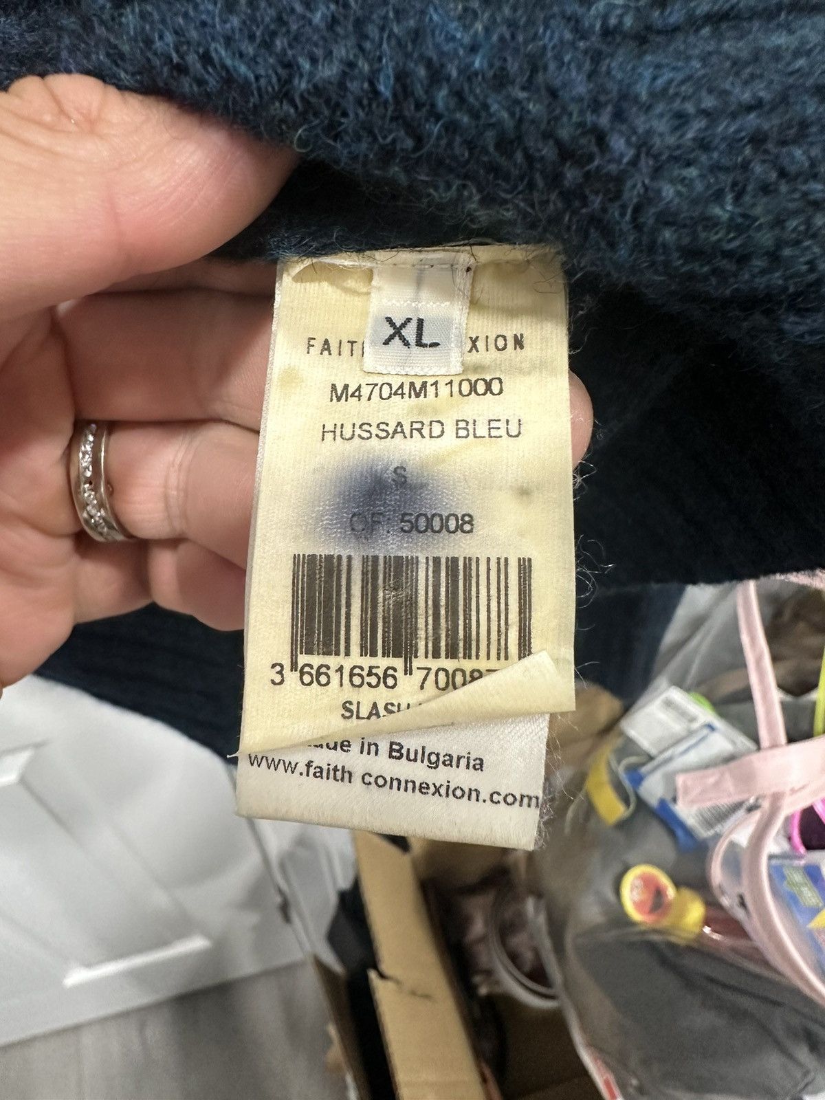 Faith Connexion FAITH CONNEXION HUSSARD BLEU SLACK NECK SWEATER Size US XL / EU 56 / 4 - 7 Thumbnail