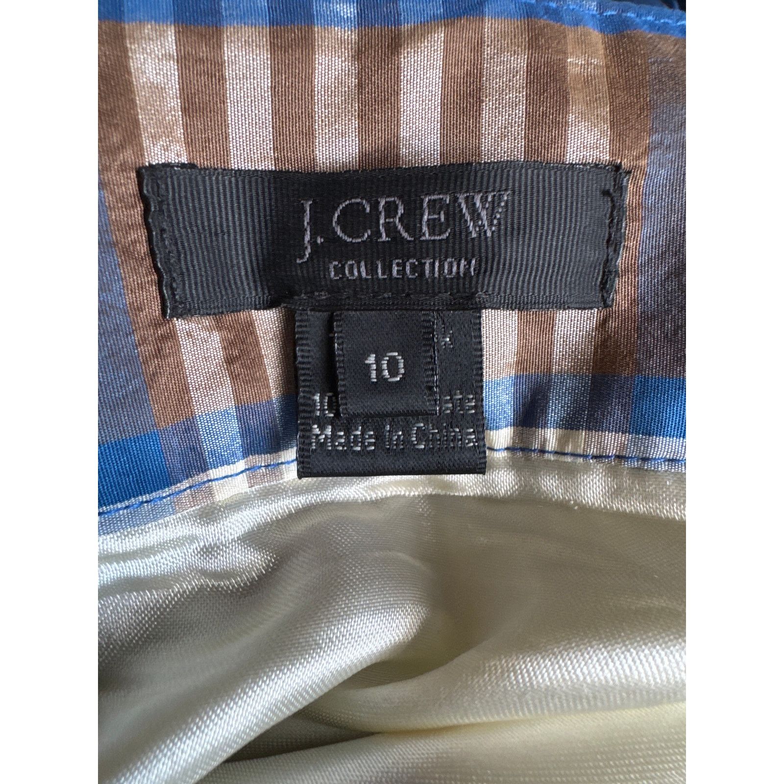 J.Crew J. Crew Collection plaid silk taffata skirt Fleur De Lis 10 Size 32" / US 10 / IT 46 - 11 Thumbnail