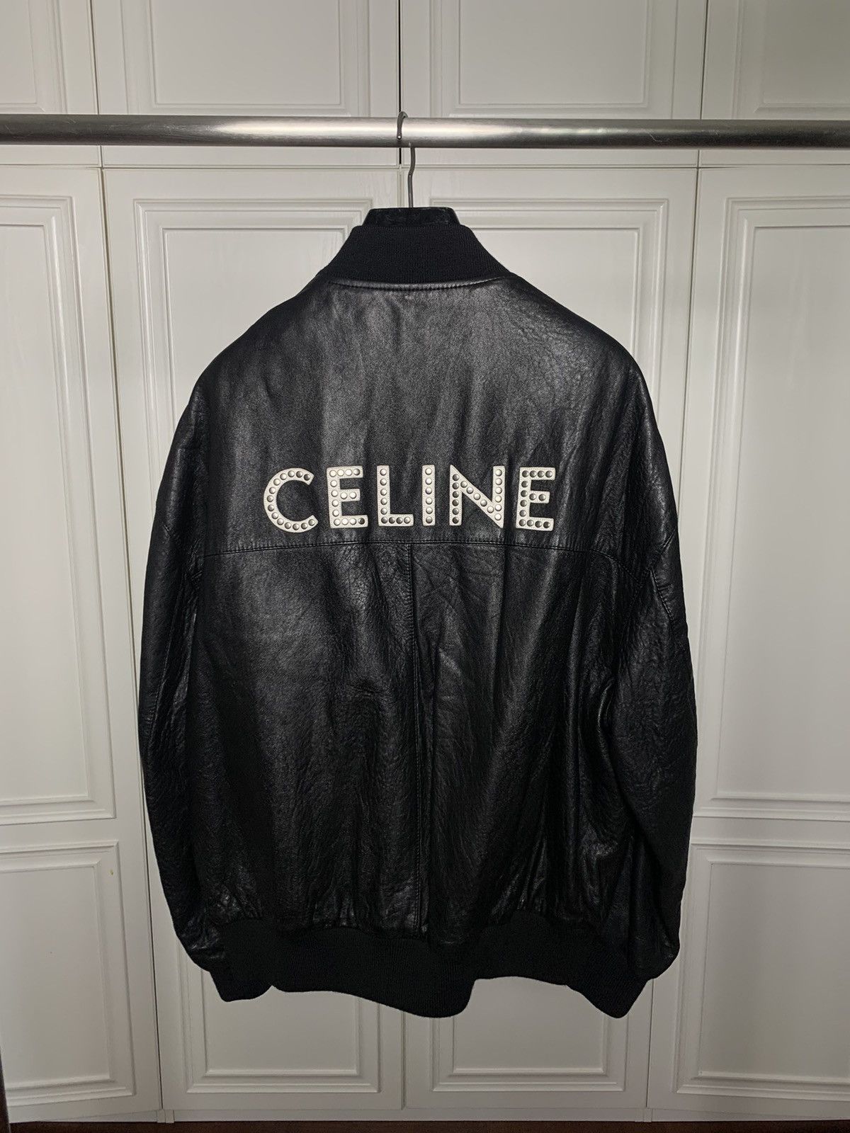 Celine Celine 2022SS Studded Lambskin Ma-1 jacket Size US M / EU 48-50 / 2 - 1 Thumbnail