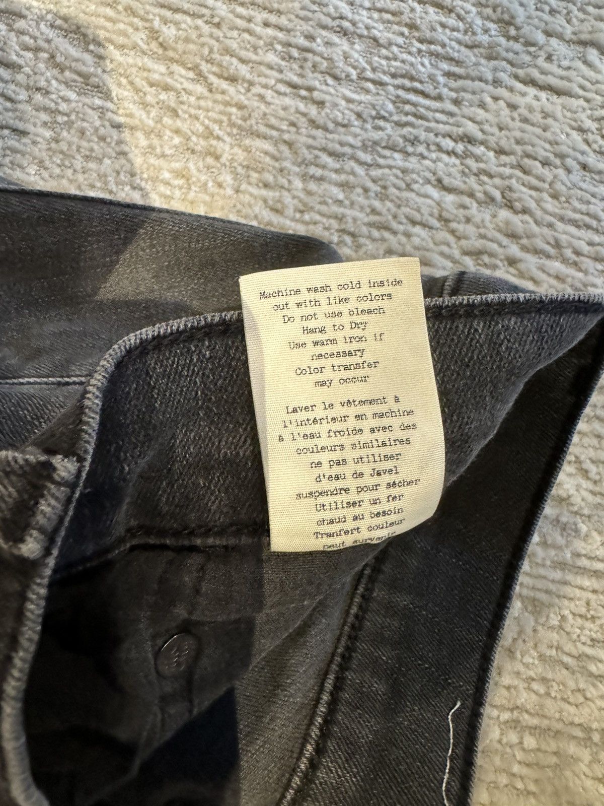 Rag & Bone Fit 1 Black Rag & Bone Jeans Size US 32 / EU 48 - 6 Thumbnail