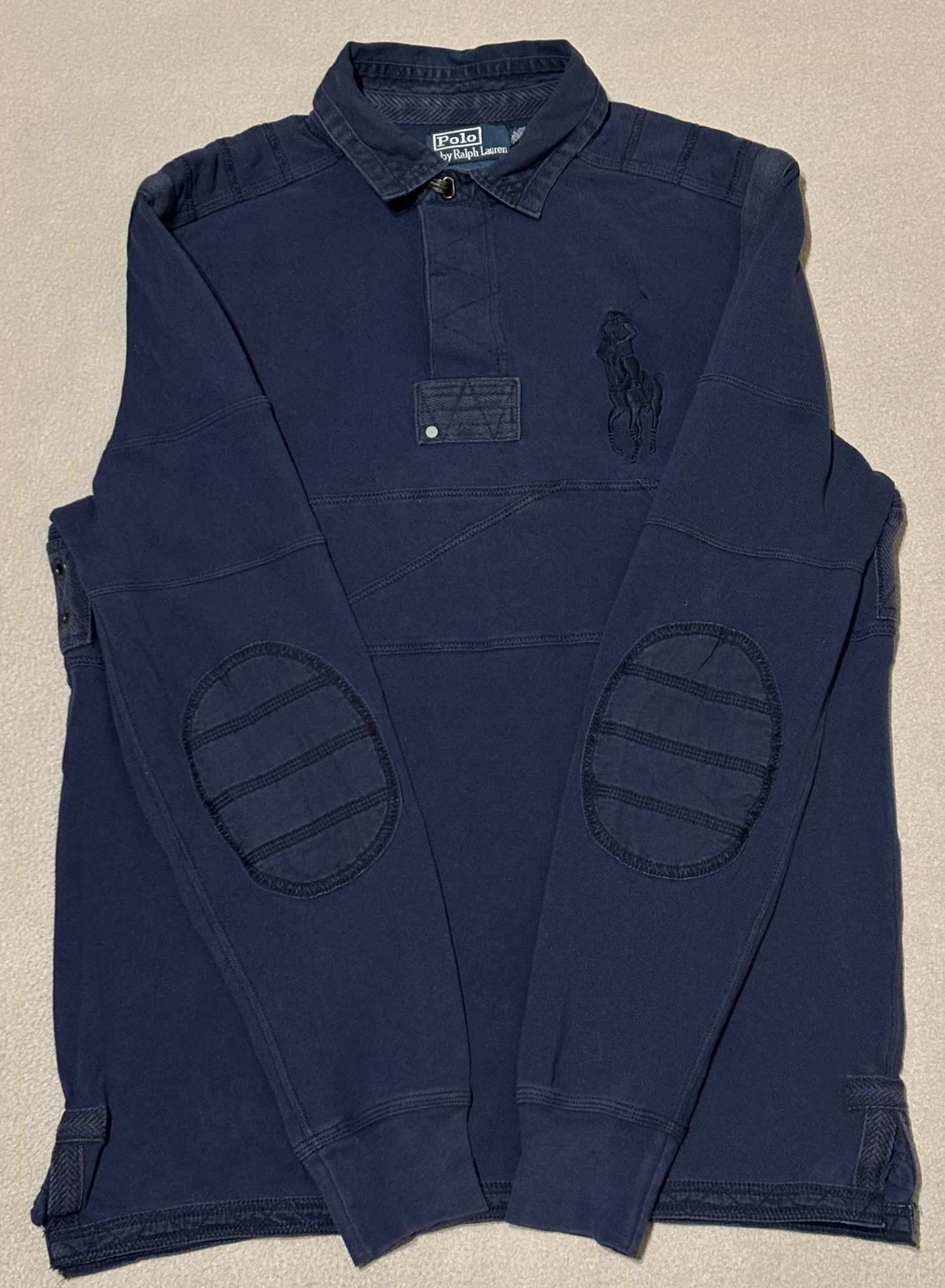 Polo Ralph Lauren Polo Ralph Lauren Rugby Big Pony vintage navy sweatshirt Size US M / EU 48-50 / 2 - 6 Thumbnail