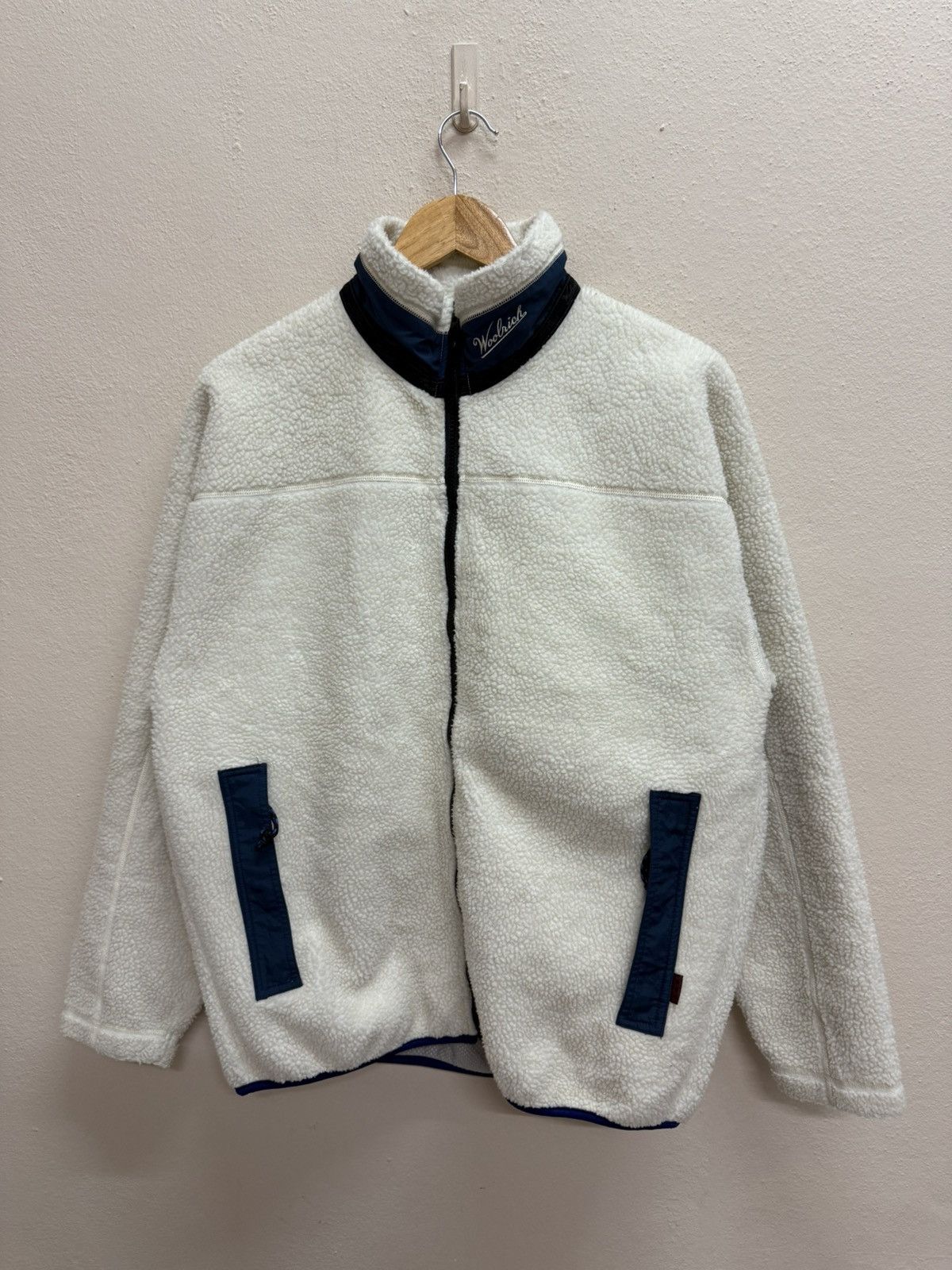 Japanese Brand Woolrich Rugged Outdoorwear Shearling Fleece Jacket Size US L / EU 52-54 / 3 - 15 Thumbnail