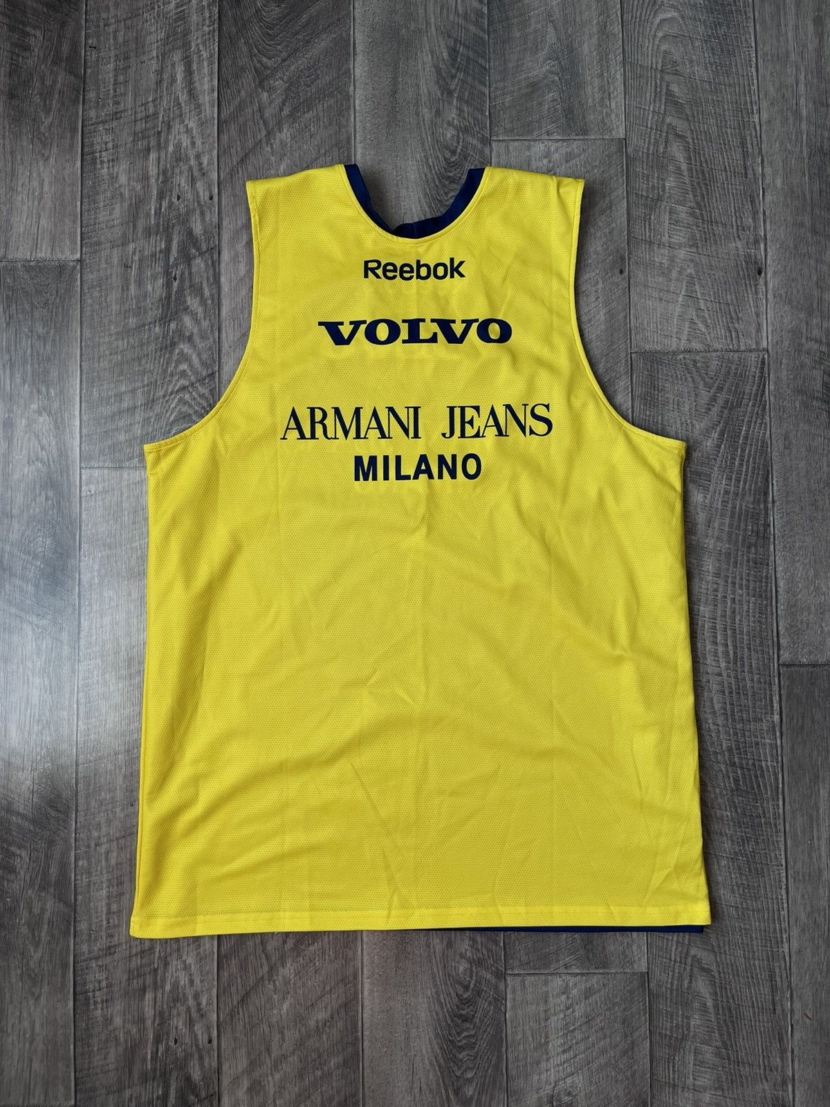 Reebok Vintage Reebok Olimpia Milano Armani Jeans Adecco Jersey 3XL Size US XXL / EU 58 / 5 - 4 Thumbnail