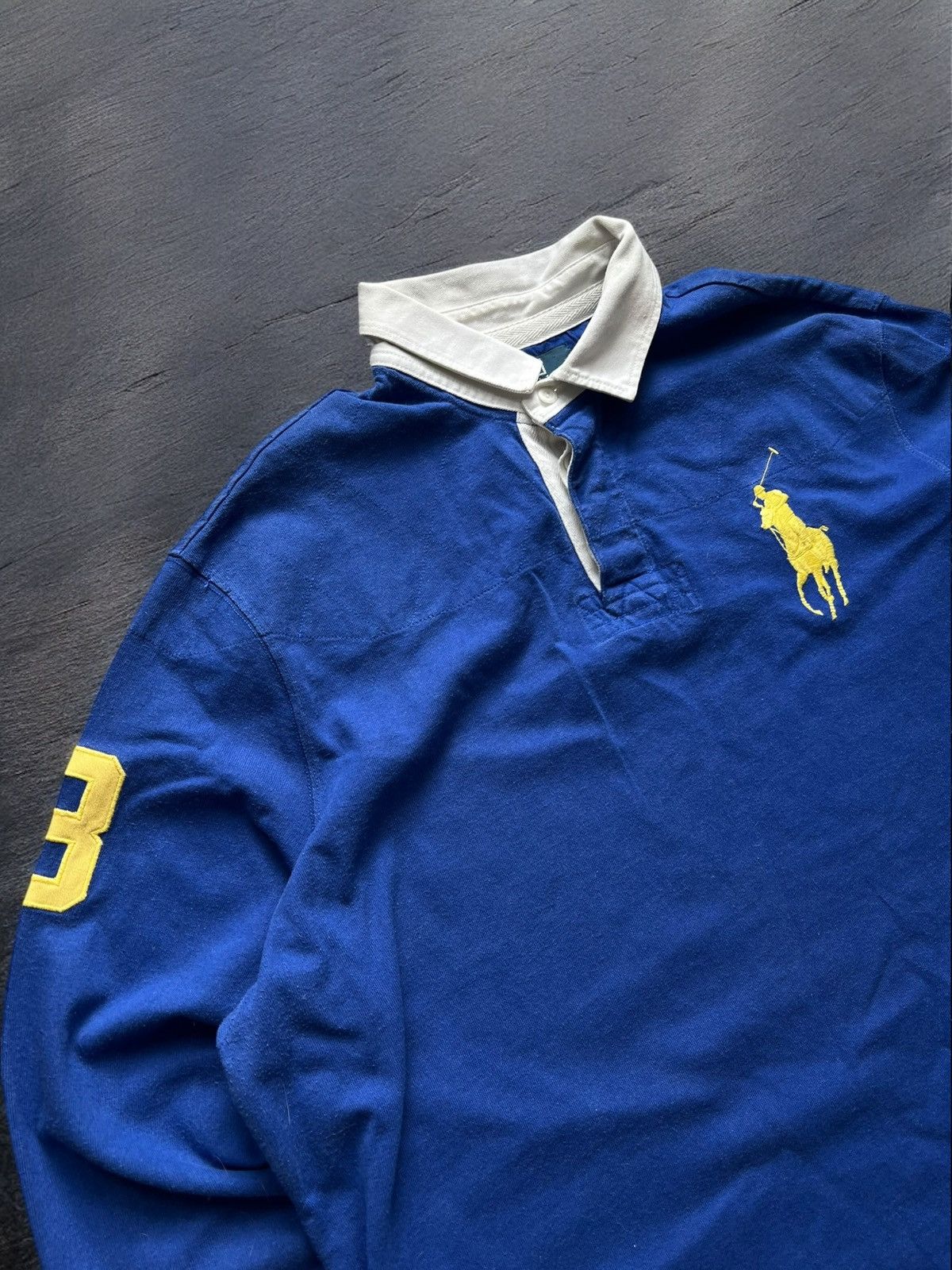 Polo Ralph Lauren × Vintage Vintage Y2K Polo Ralph Lauren #3 Chief Keef Royal Rugby Polo Size US XL / EU 56 / 4 - 2 Thumbnail