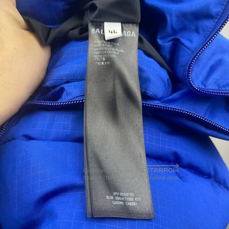 Balenciaga Balenciaga Blue Logo Puffer Jacket Size US S / EU 44-46 / 1 - 2 Thumbnail