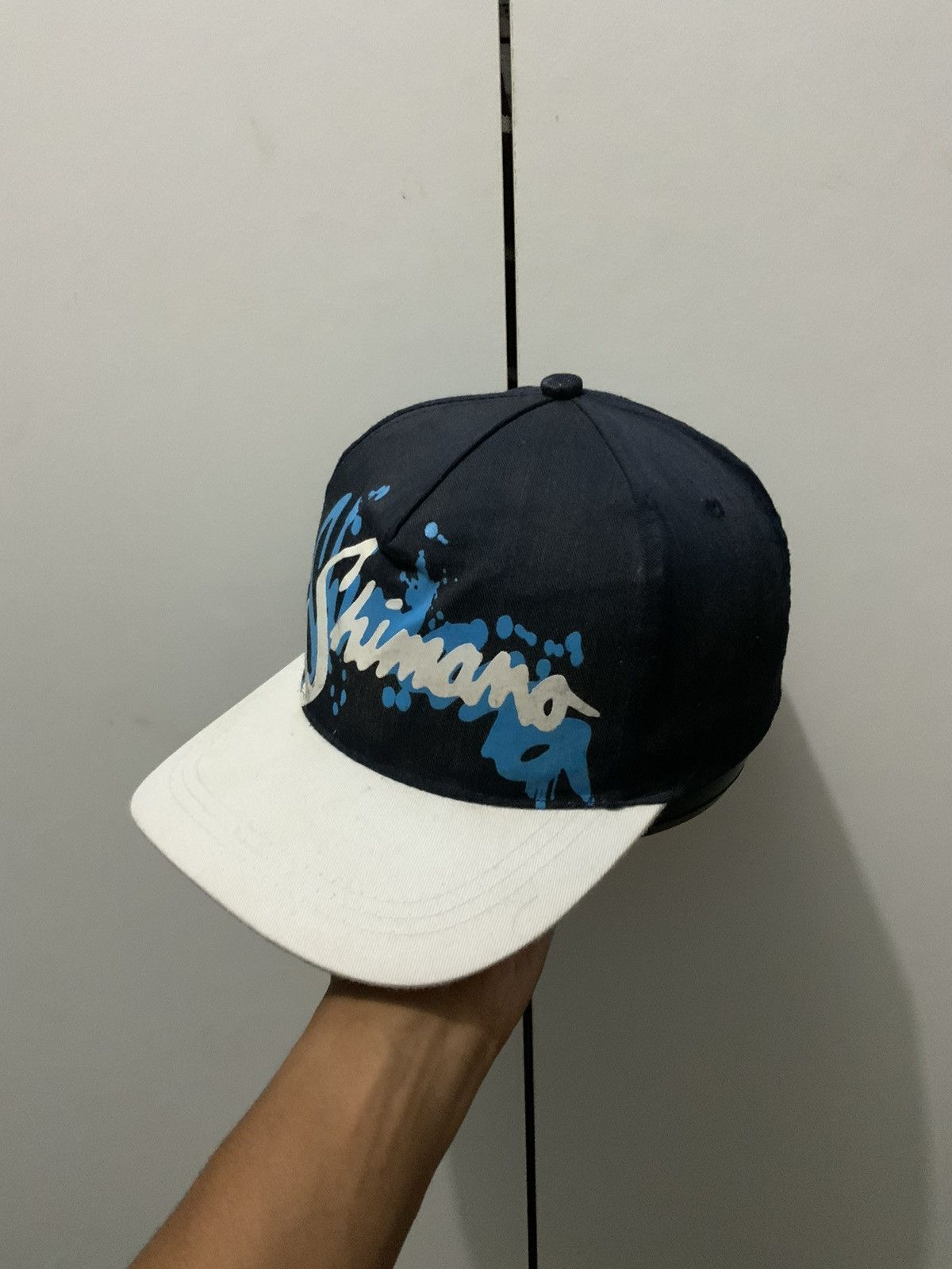 Japanese Brand Shimano Fishing Indigo Japan Hat Size ONE SIZE - 1 Thumbnail