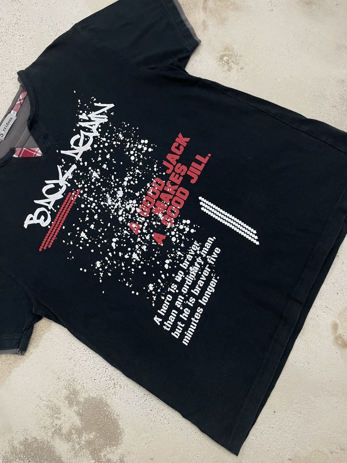 14th Addiction × 20471120 × KMRii Sorridiere Sunfaded Back Again Jill Poem Life Religion Y2K Size US L / EU 52-54 / 3 - 7 Thumbnail