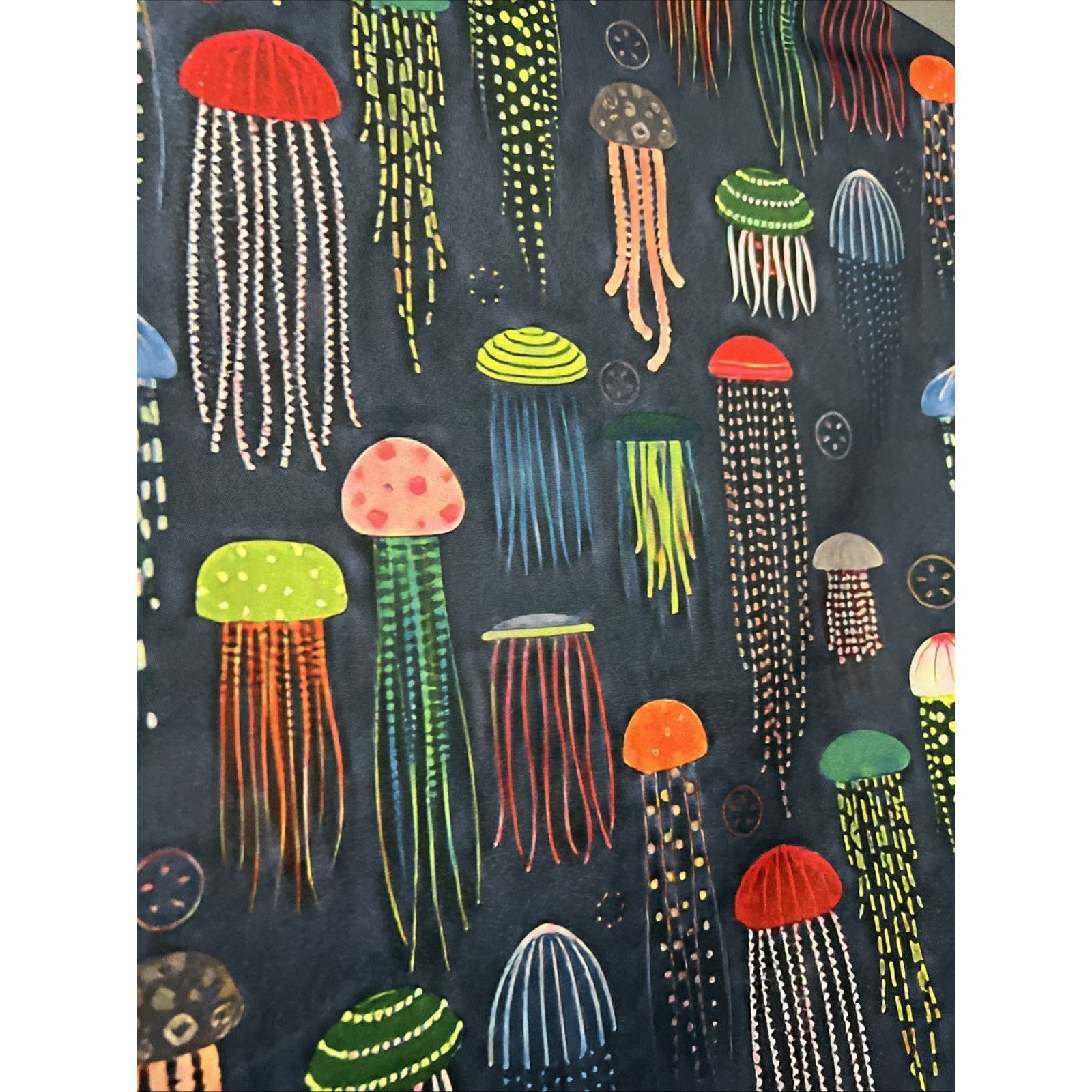 Other Misslook All Over Jellyfish Graphic Button Up Shirt L Pocket Size US L / EU 52-54 / 3 - 4 Thumbnail